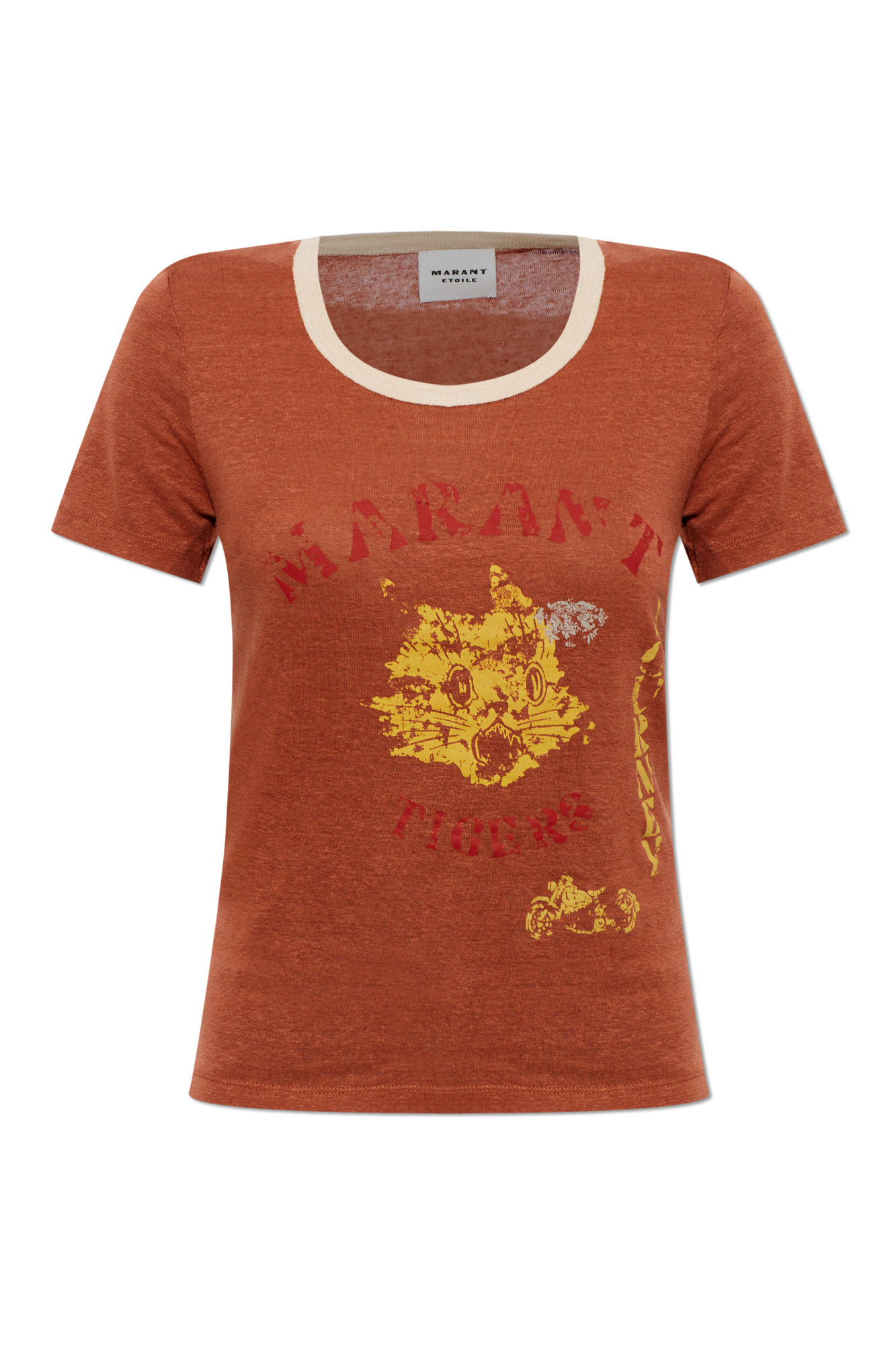 Marant Etoile T-shirt `Kiliann`, Kobiety, Brązowy