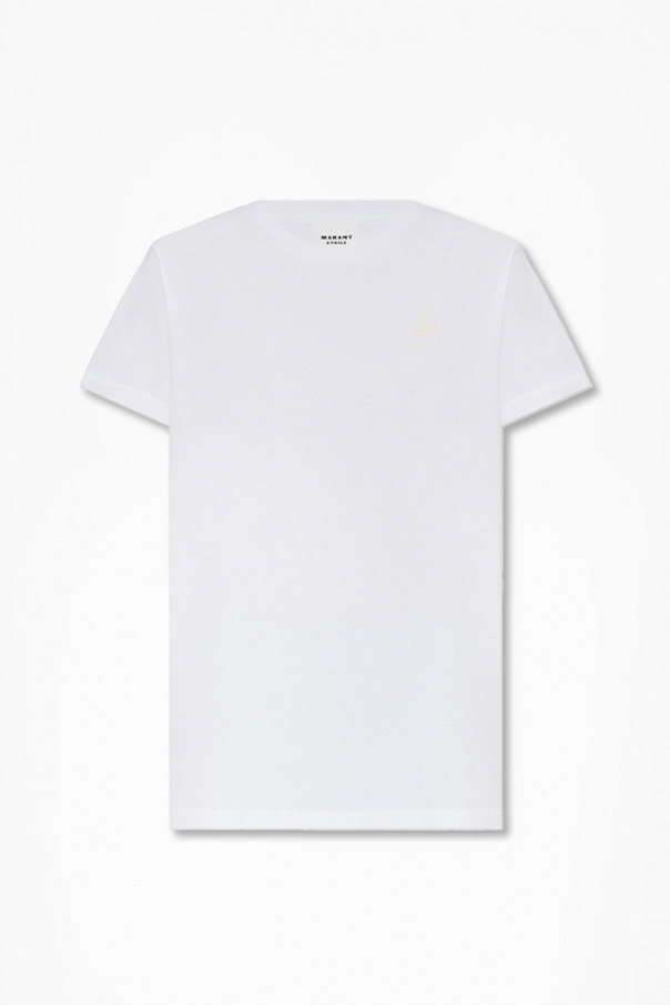 Marant Etoile T-shirt ‘Aby’, Kobiety, Biały