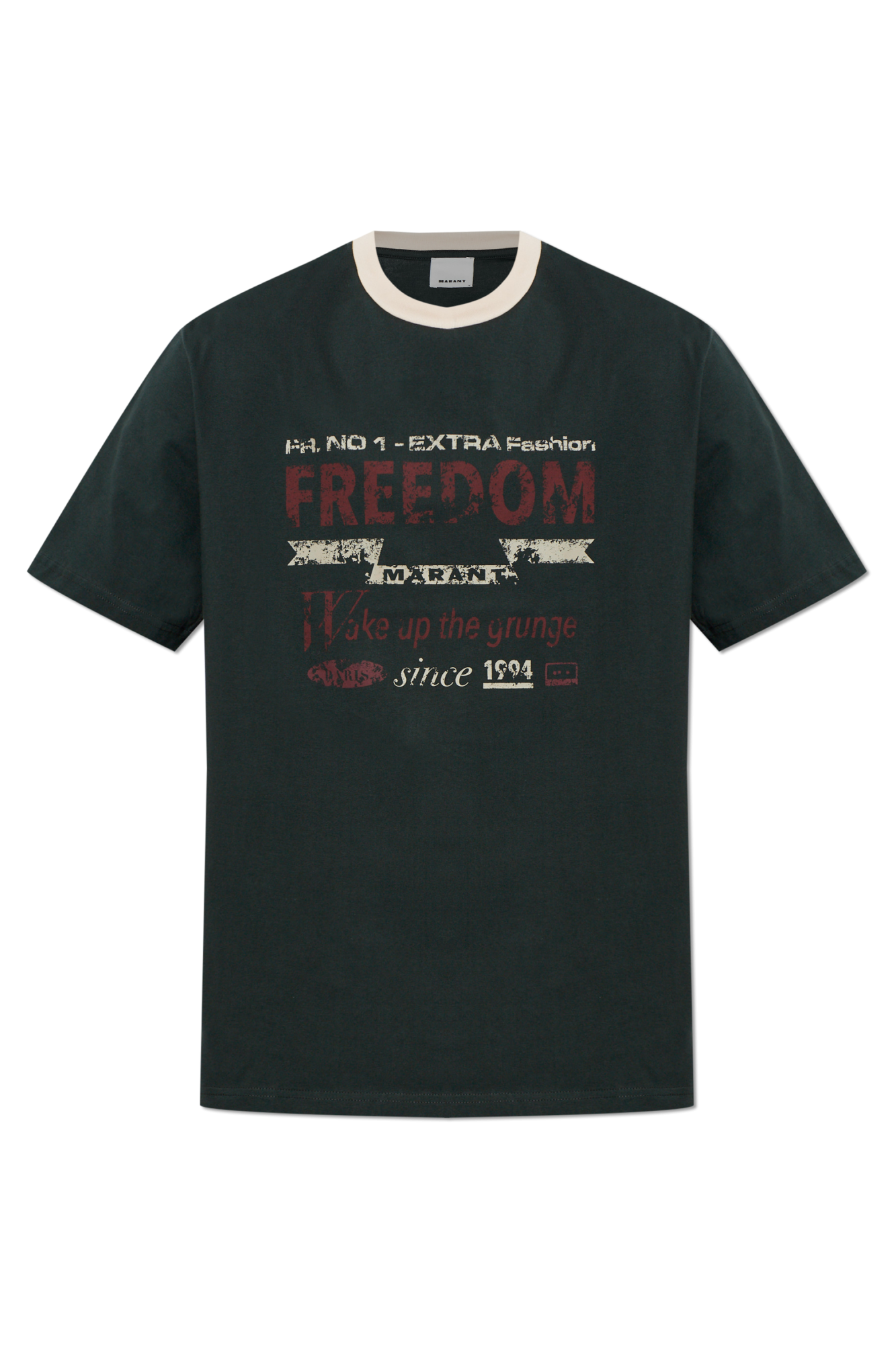MARANT T-shirt `Hiroe`, Mężczyźni, Czarny