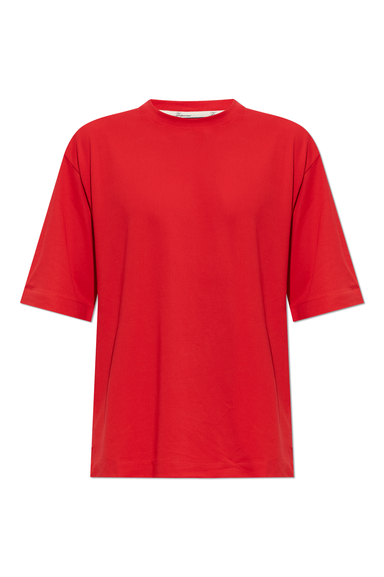 Jacquemus T-shirt ‘Rond Carre’ Typu ‘oversize’, Mężczyźni, Czerwony