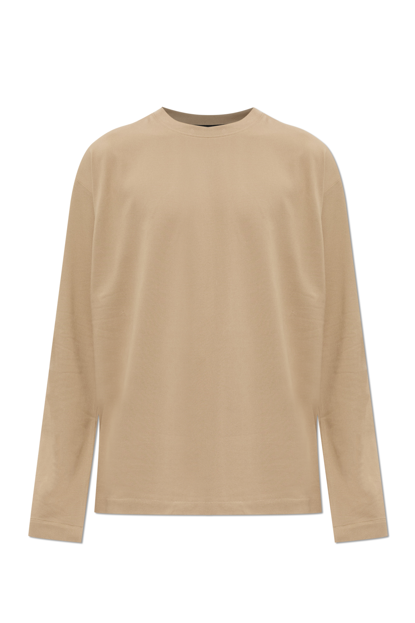 Jacquemus T-shirt ‘Rond’ Z Długimi Rękawami, Mężczyźni, Beżowy