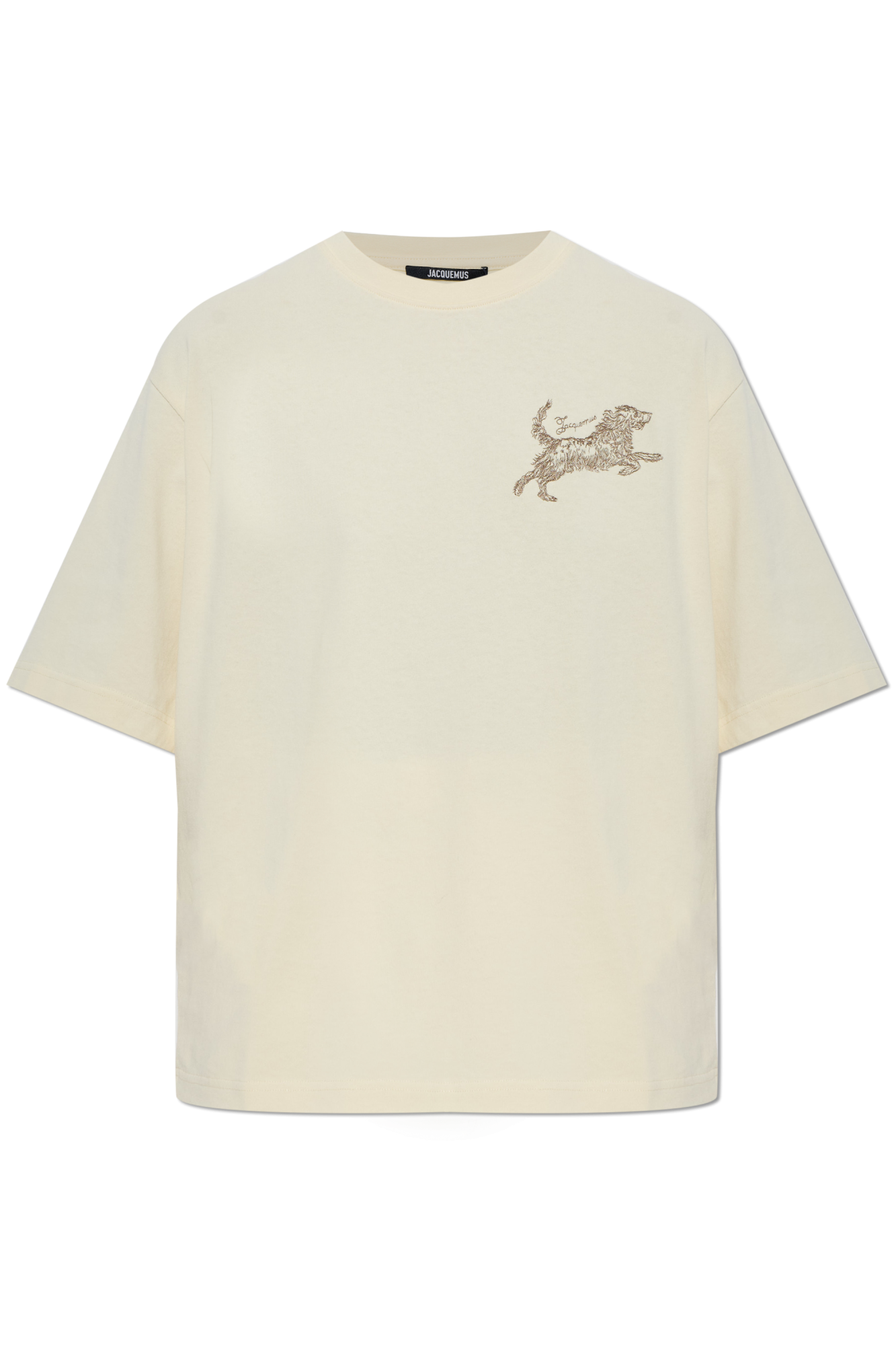 Jacquemus T-shirt ‘Rita’, Unisex, Kremowy
