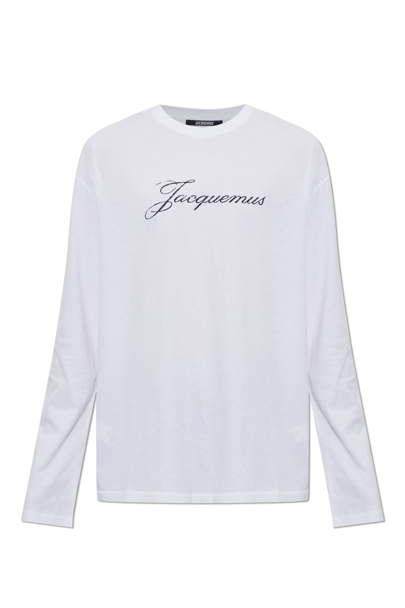 Jacquemus T-shirt Z Z Długimi Rękawami, Unisex, Biały