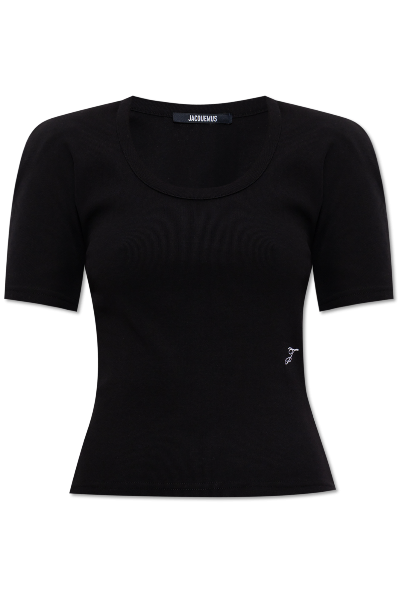 Jacquemus Top Z Poduszkami Na Ramionach, Kobiety, Czarny