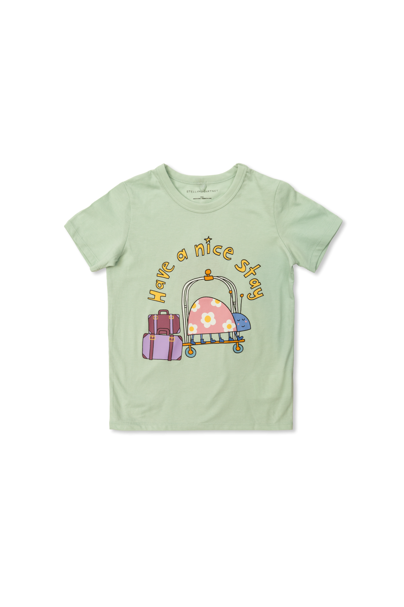 Stella McCartney Kids T-shirt Z Nadrukiem, Unisex, Zielony