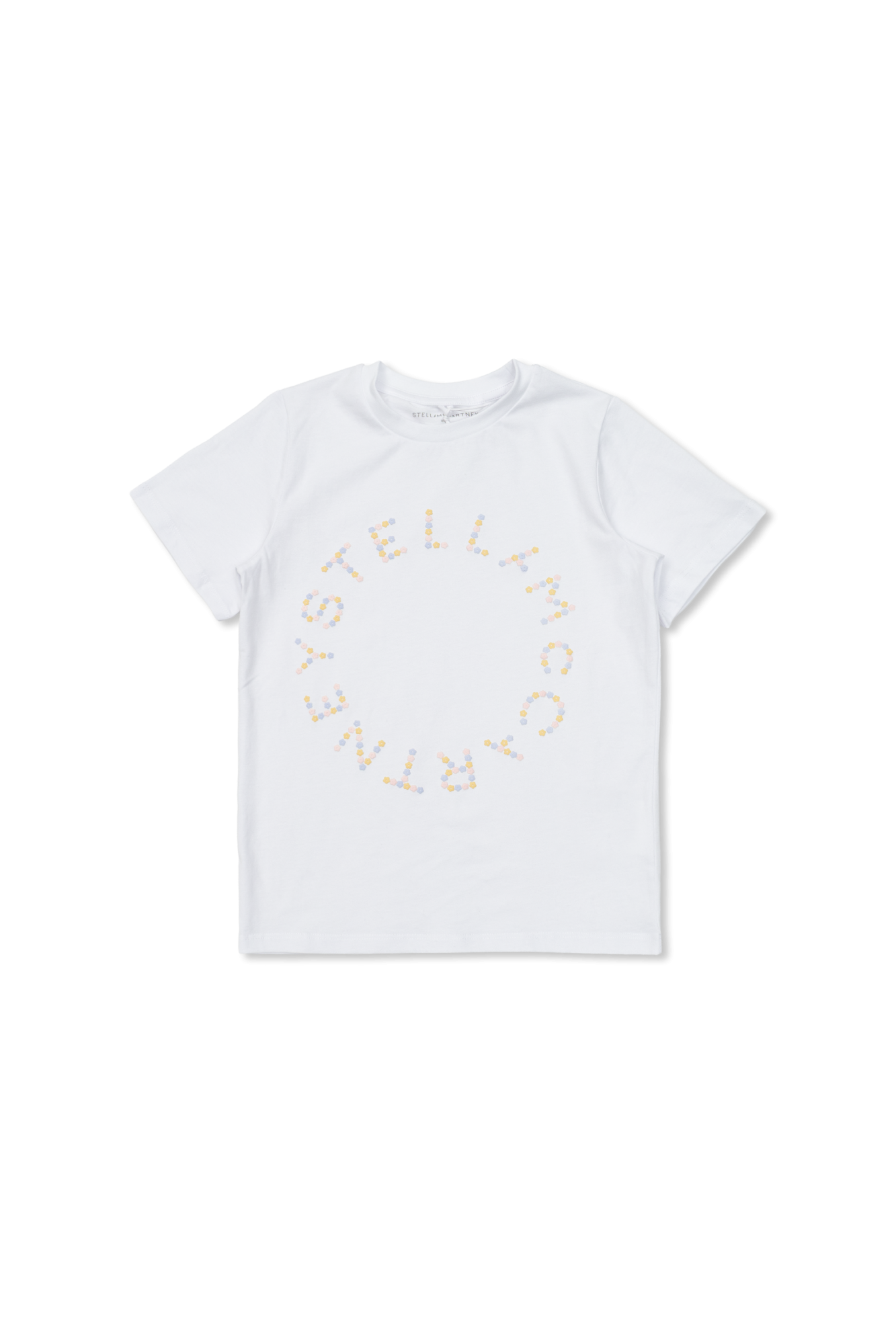 Stella McCartney Kids T-shirt Z Logo, Unisex, Biały