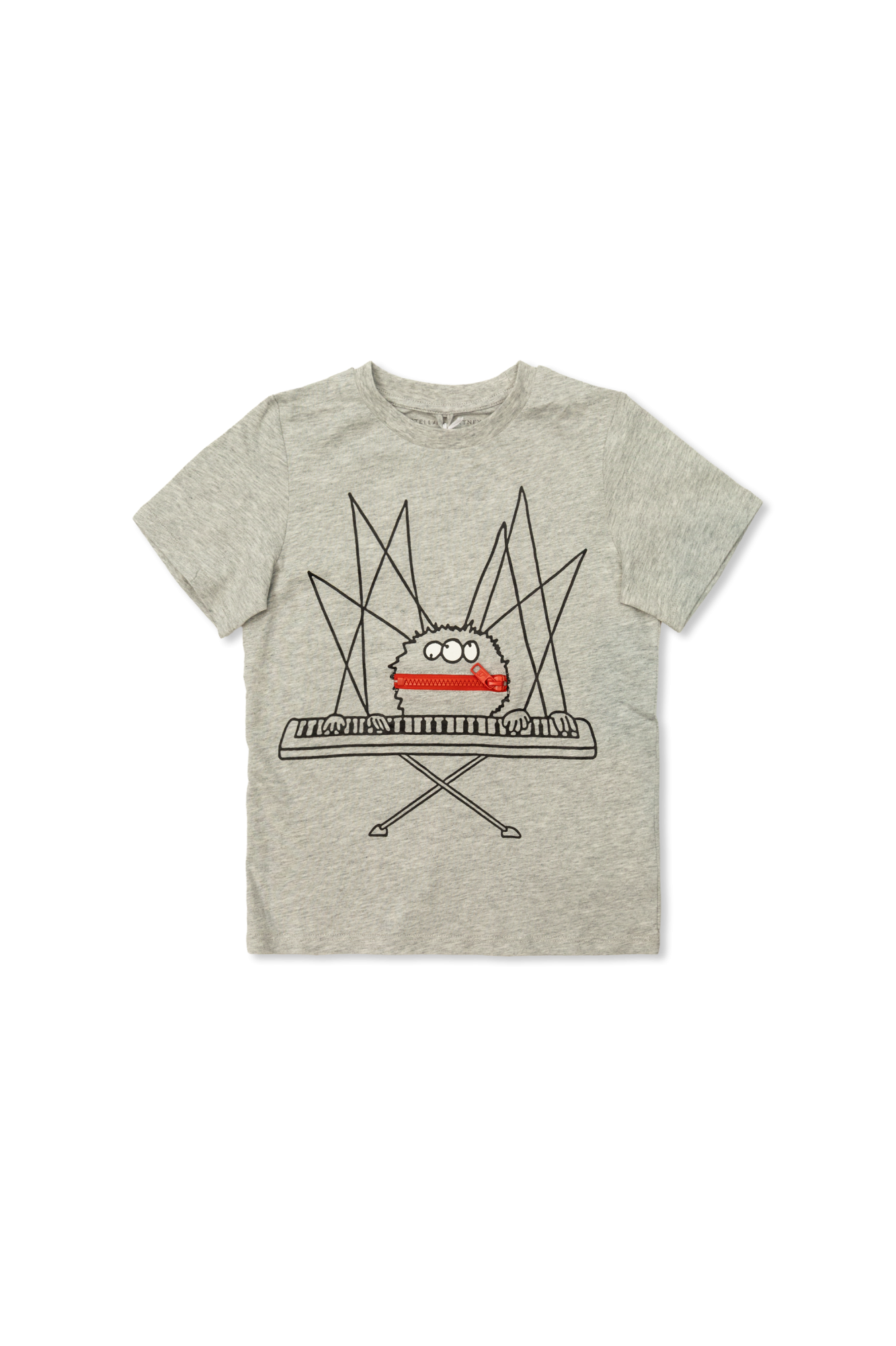 Stella McCartney Kids T-shirt Z  Nadrukiem, Unisex, Szary