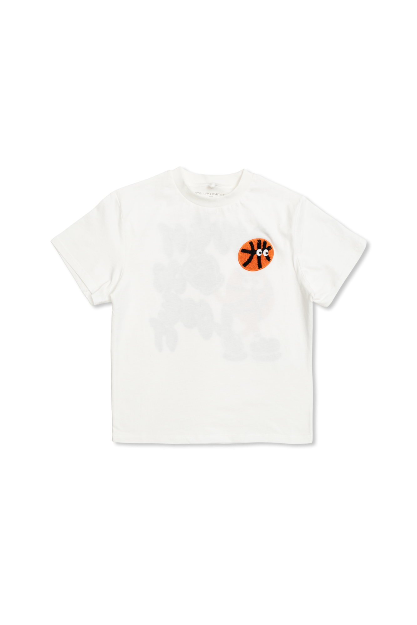 Stella McCartney Kids T-shirt Z Naszywką Z Przodu, Unisex, Biały