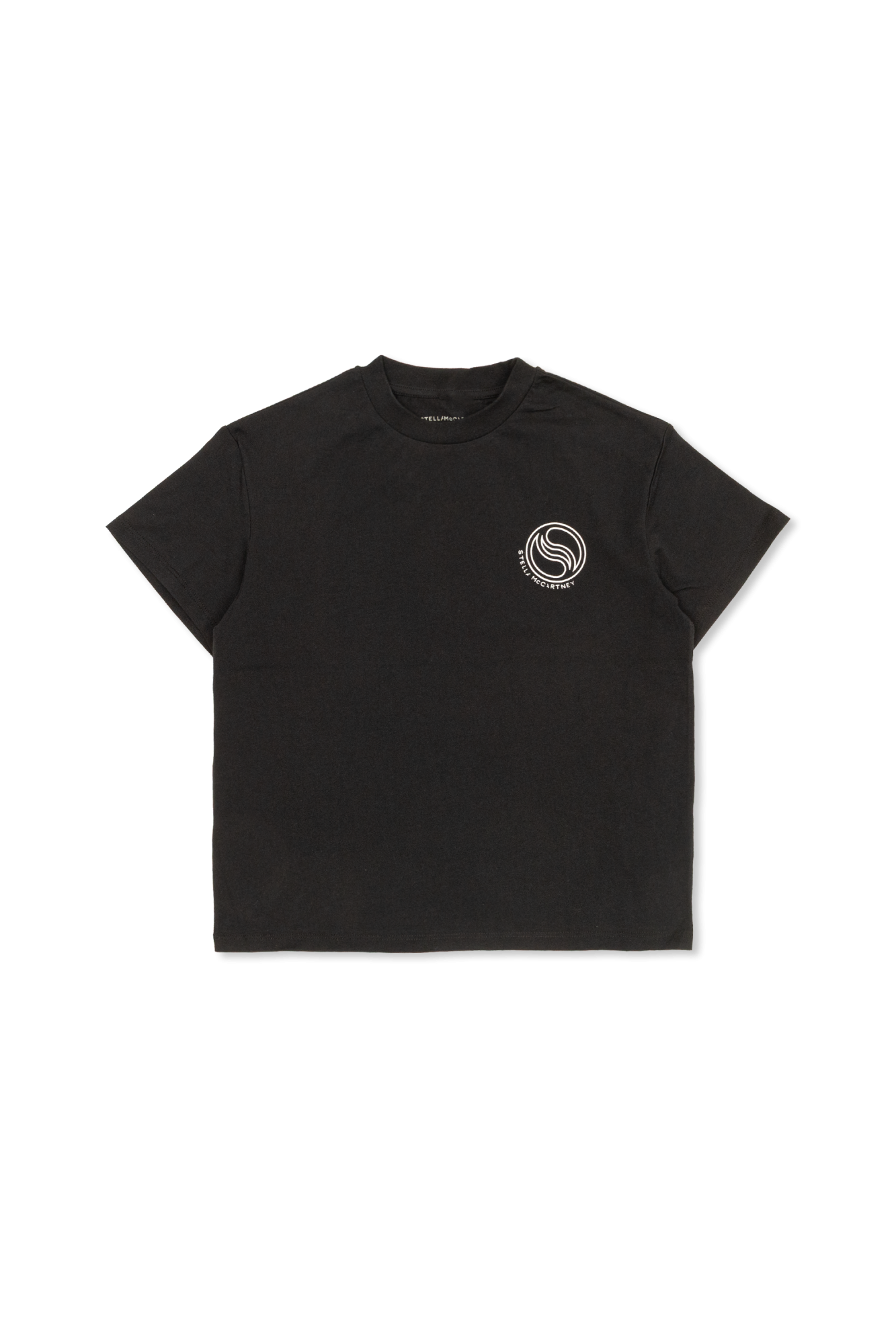 Stella McCartney Kids T-shirt Z Logo, Unisex, Czarny