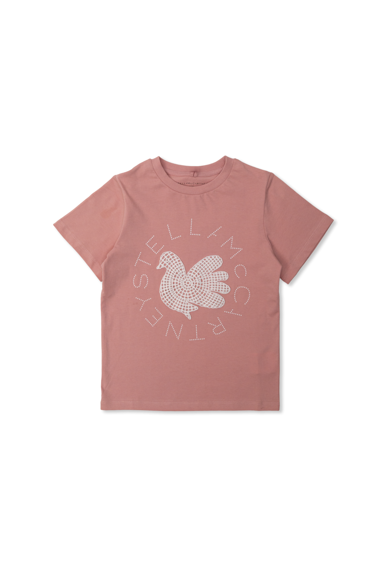 Stella McCartney Kids T-shirt Z Haftem, Unisex, Różowy
