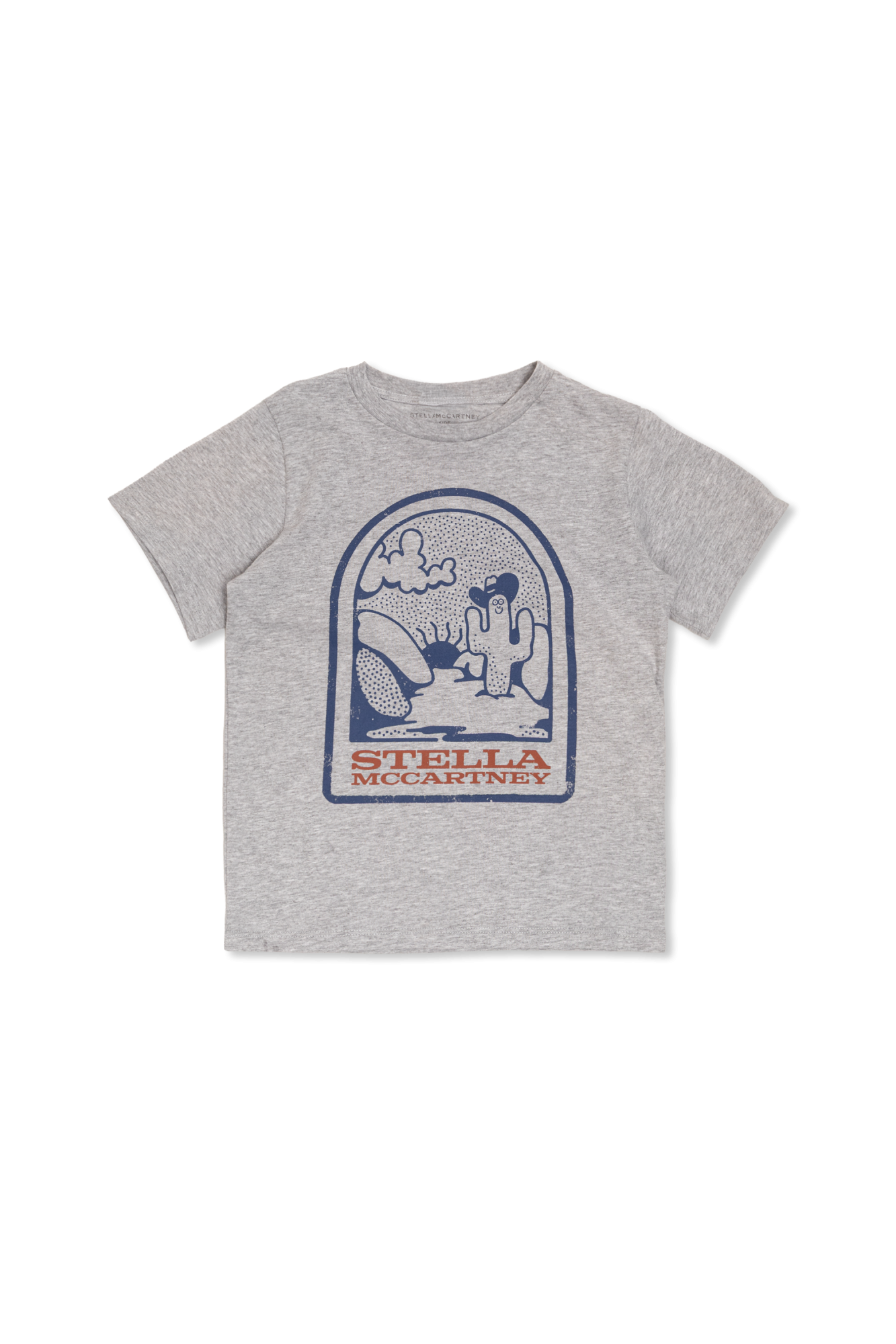 Stella McCartney Kids T-shirt Z Nadrukiem, Unisex, Szary