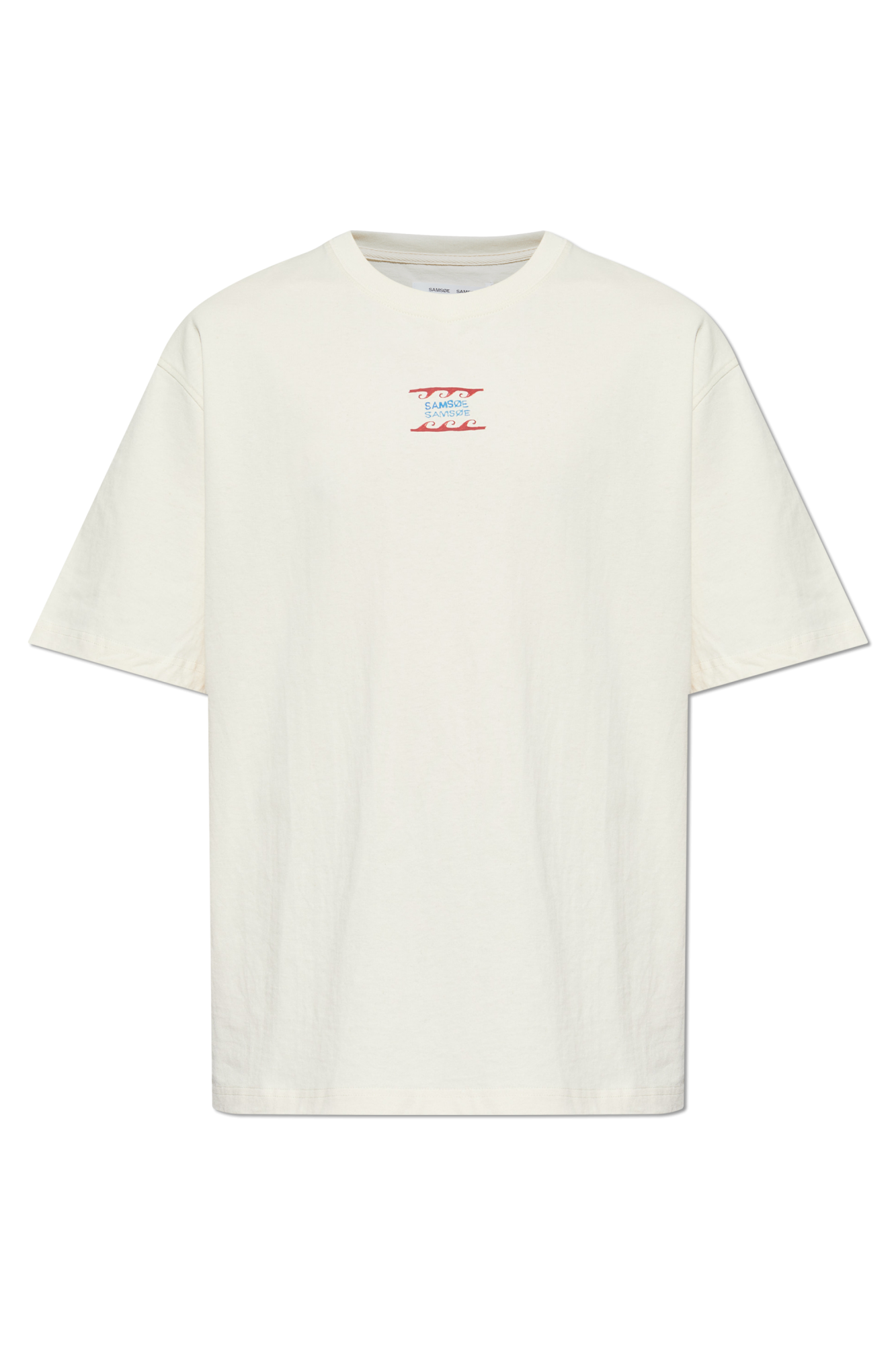 Samsøe Samsøe T-shirt `Sagergei`, Mężczyźni, Kremowy