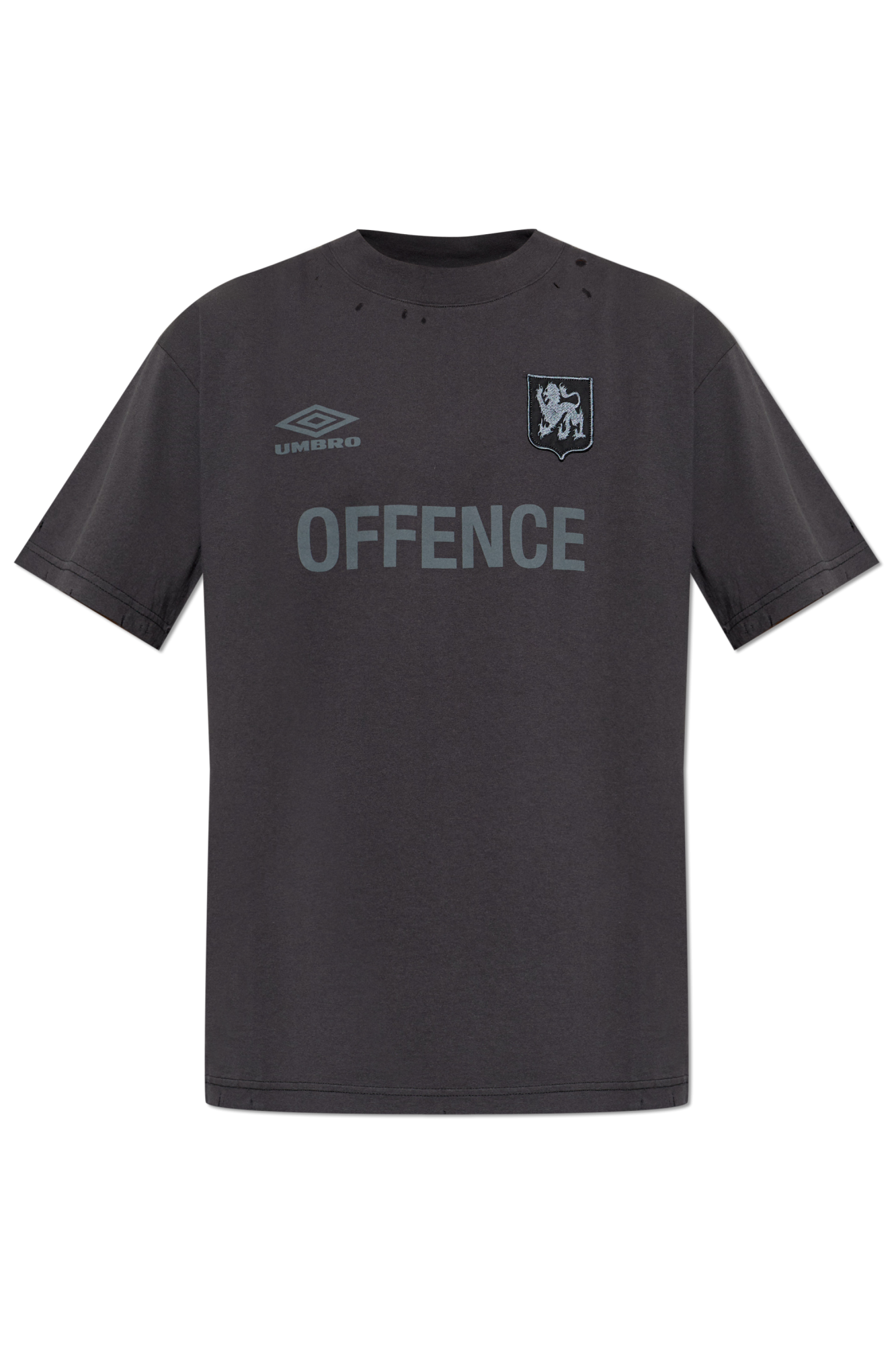 Umbro T-shirt Z Efektem `vintage`, Mężczyźni, Czarny