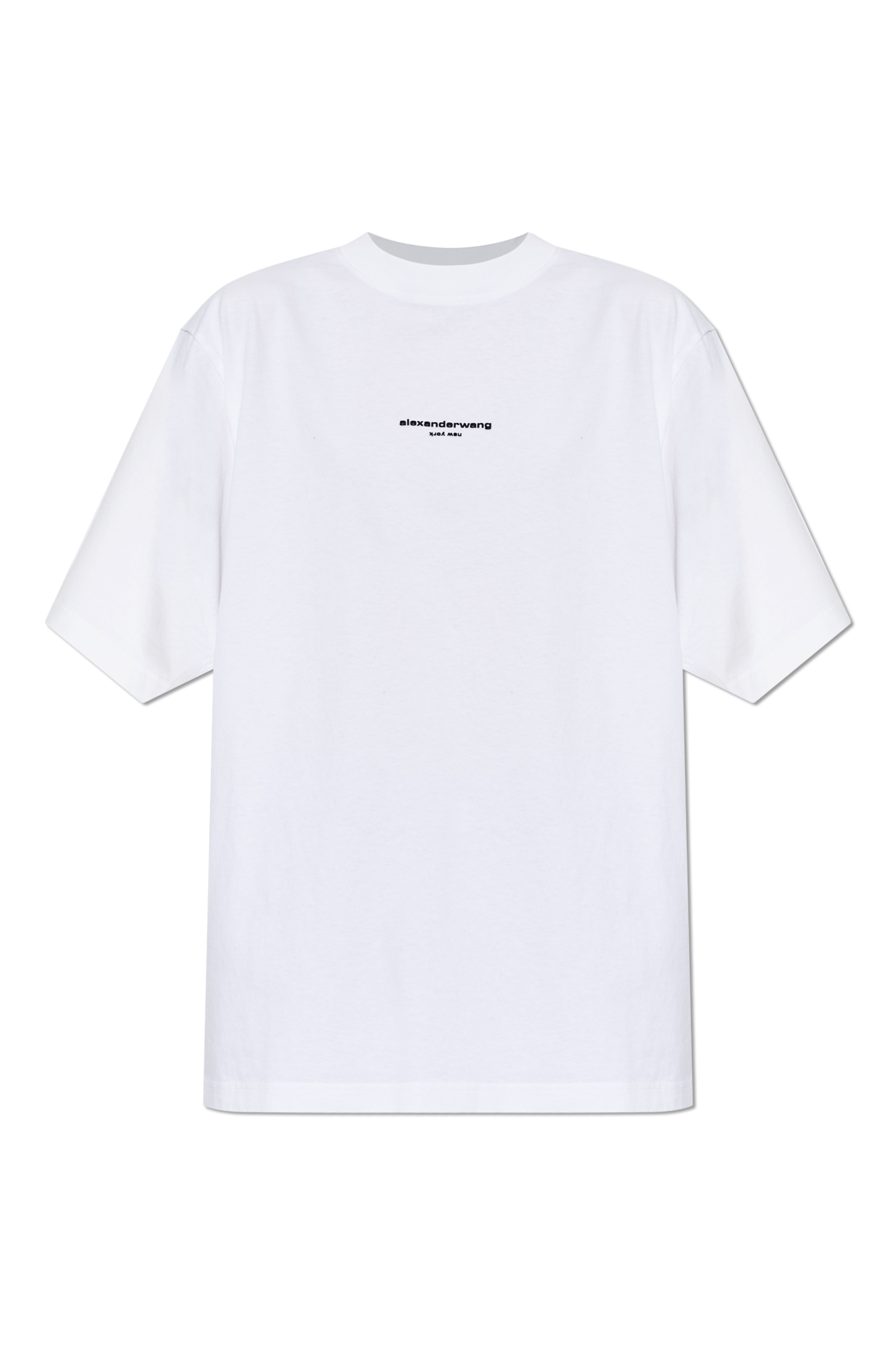 Alexander Wang T-shirt Z Logo, Kobiety, Biały