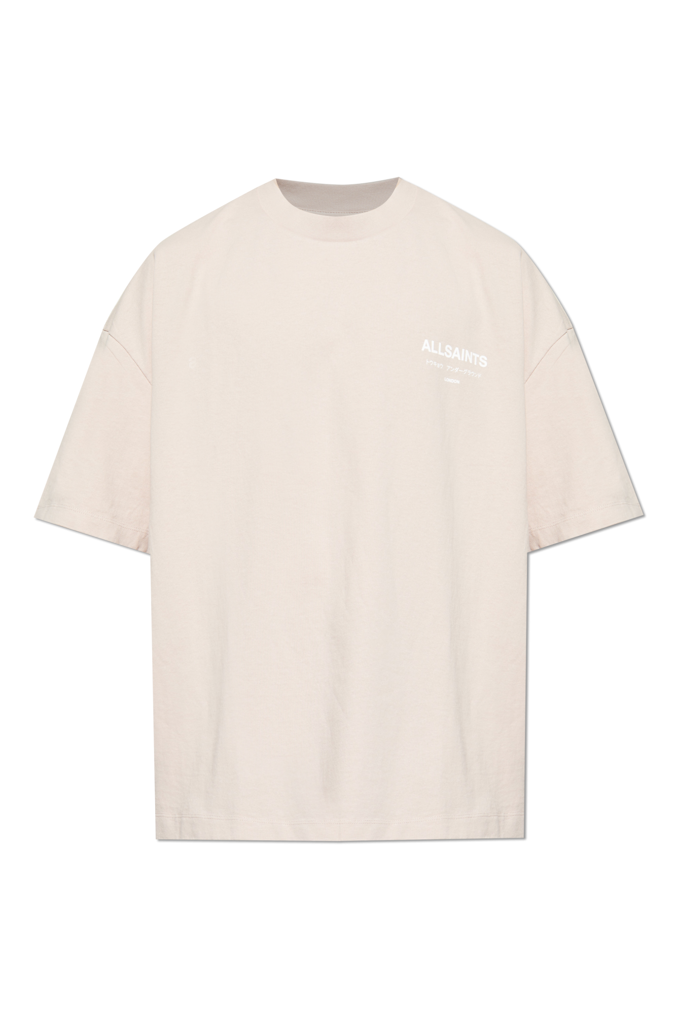AllSaints T-shirt `Underground`, Mężczyźni, Różowy