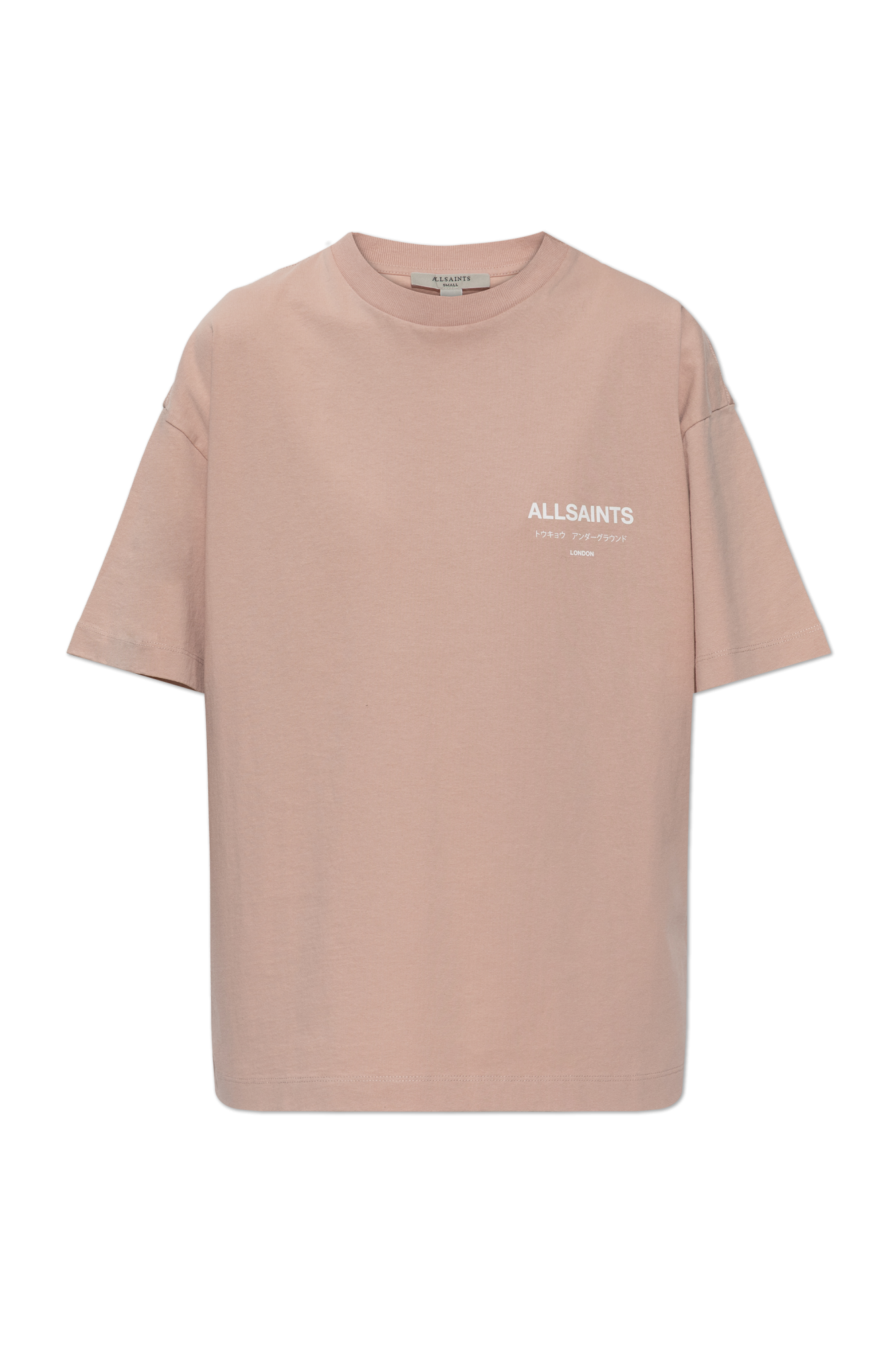 AllSaints T-shirt `Underground`, Kobiety, Różowy