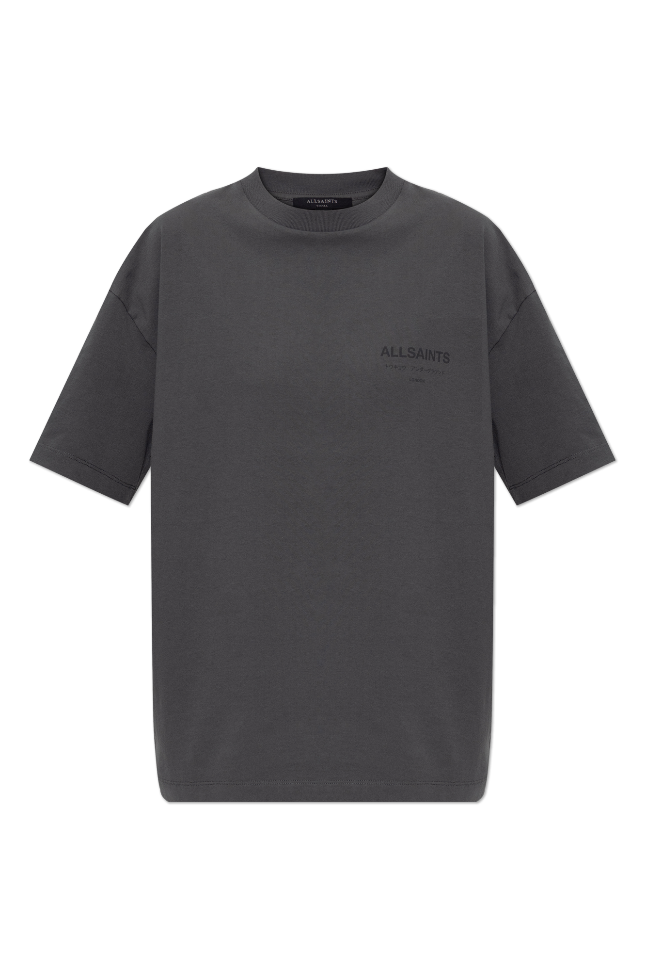 AllSaints T-shirt `Underground`, Kobiety, Szary
