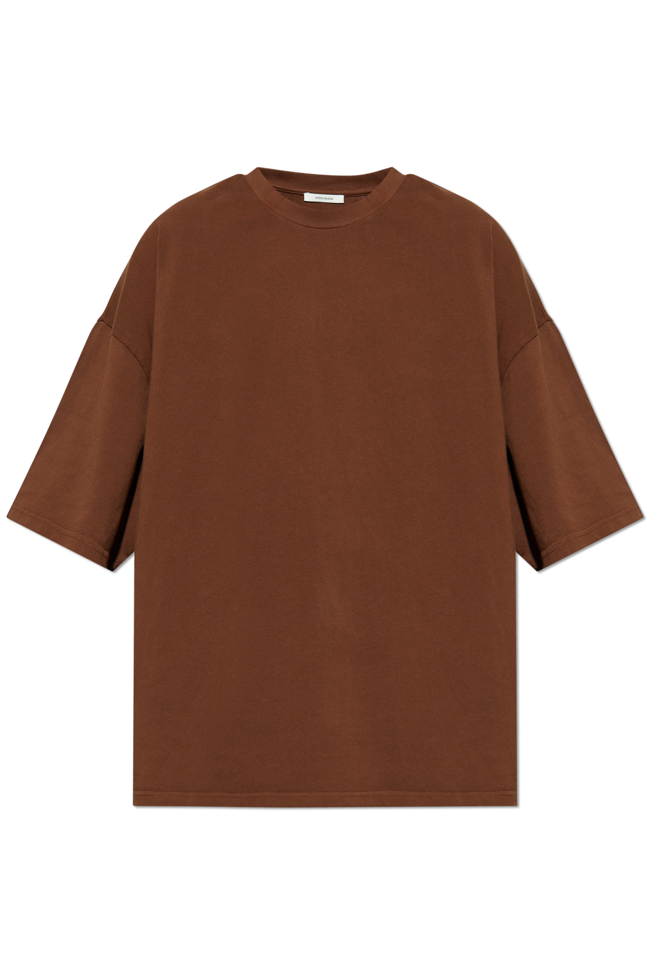 ENTIRE STUDIOS T-shirt Z Okrągłym Dekoltem, Unisex, Brązowy