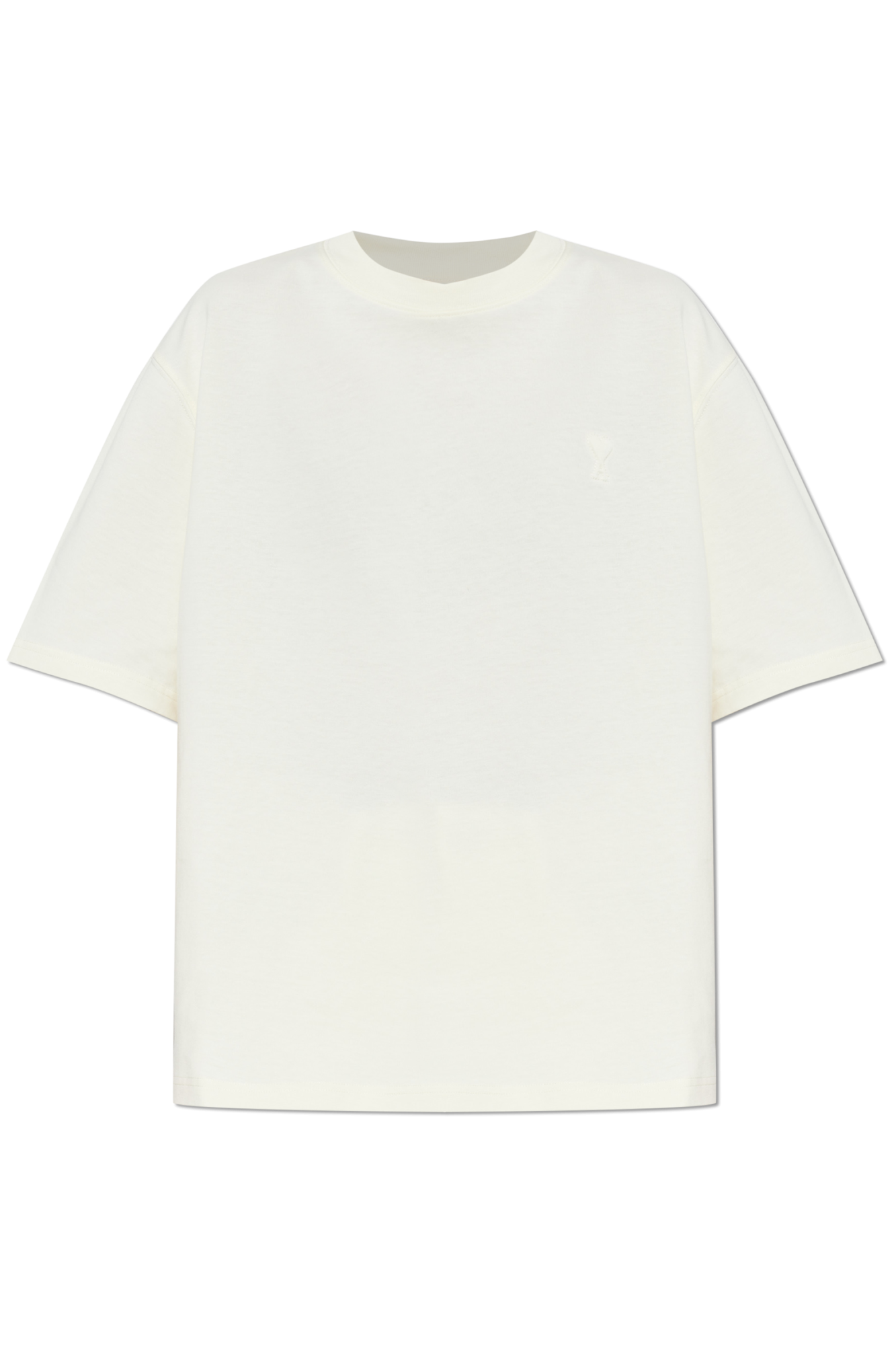 Ami Alexandre Mattiussi T-shirt Typu ‘Oversize’, Kobiety, Kremowy