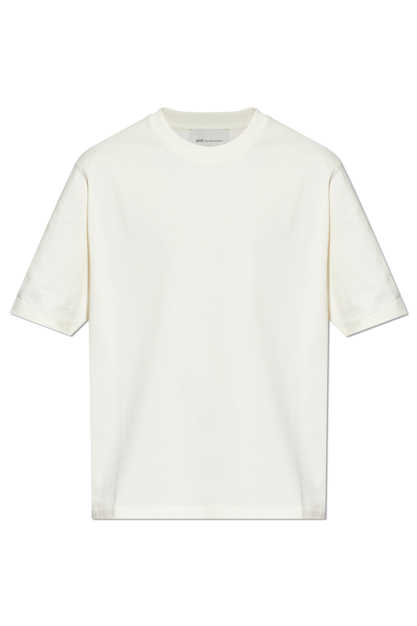 Ami Alexandre Mattiussi T-shirt Typu ‘Oversize’, Mężczyźni, Kremowy