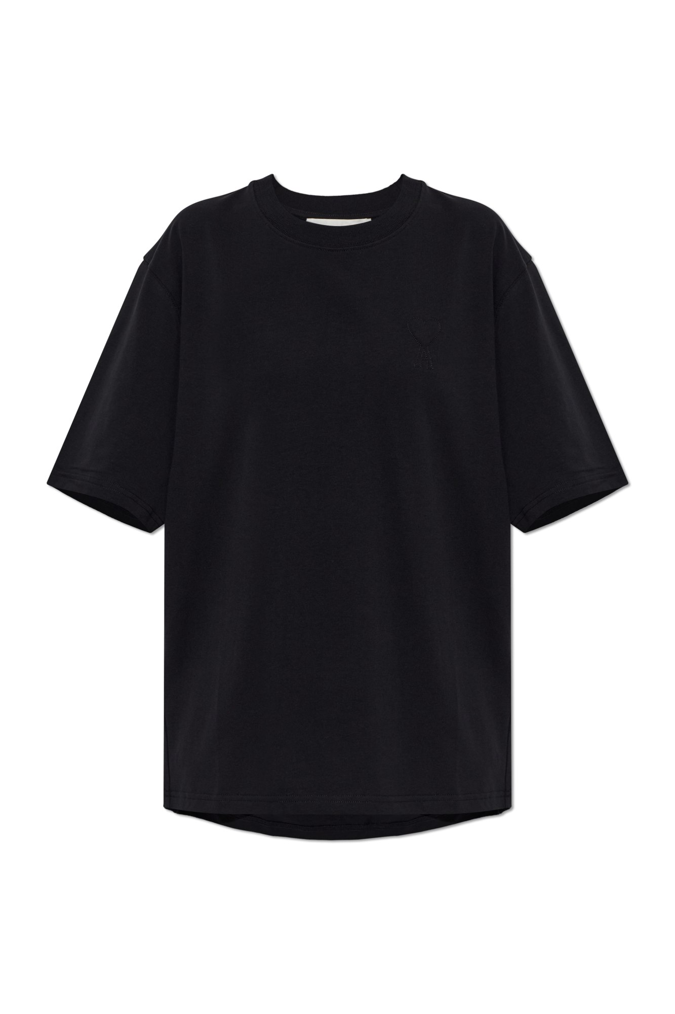 Ami Alexandre Mattiussi T-shirt Z Logo, Kobiety, Czarny