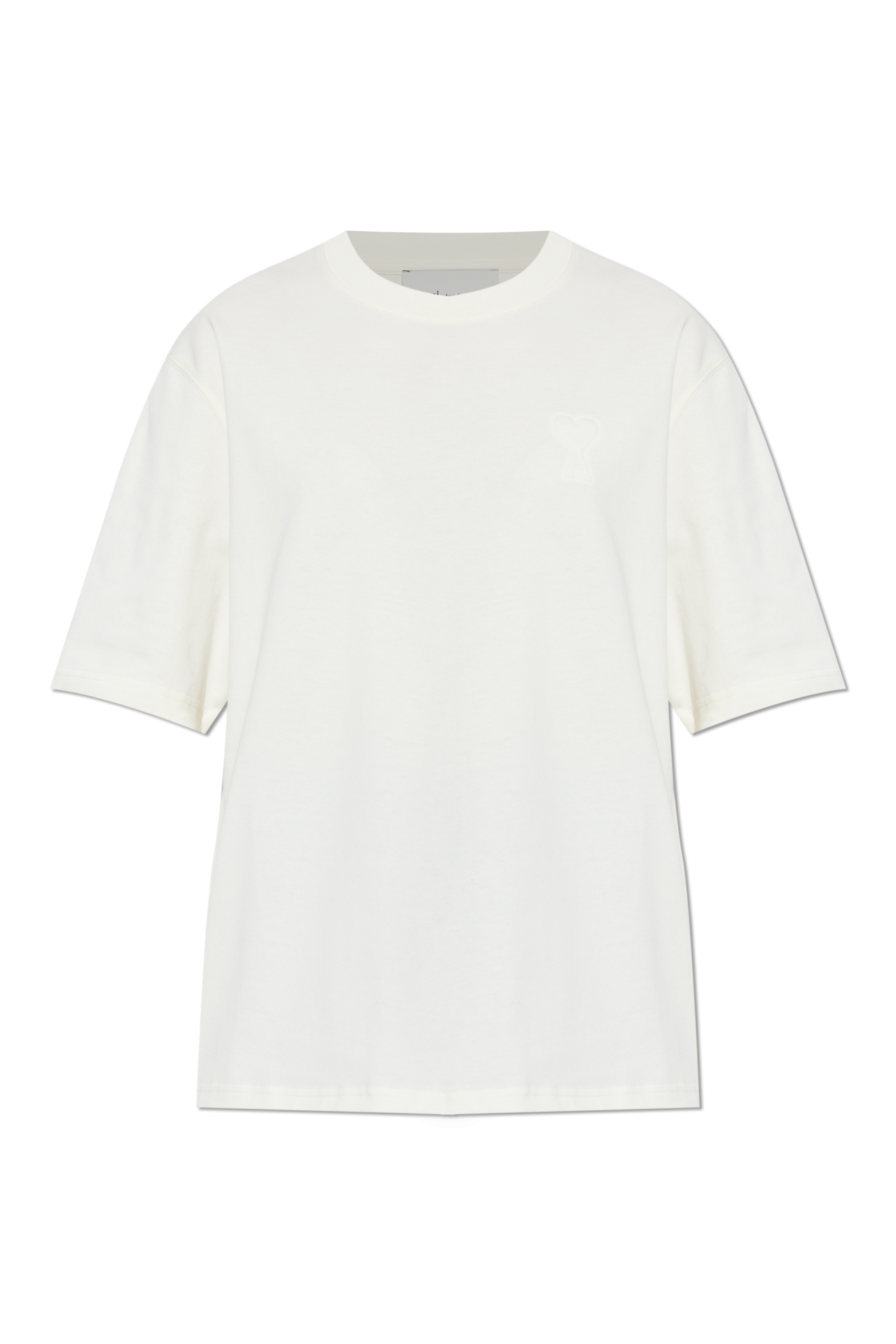 Ami Alexandre Mattiussi T-shirt Z Logo, Kobiety, Kremowy