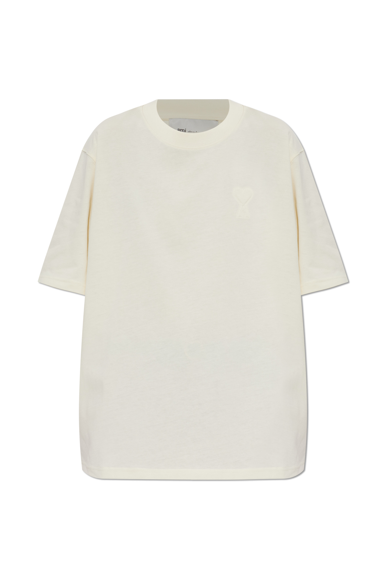 Ami Alexandre Mattiussi T-shirt Z Logo, Kobiety, Kremowy