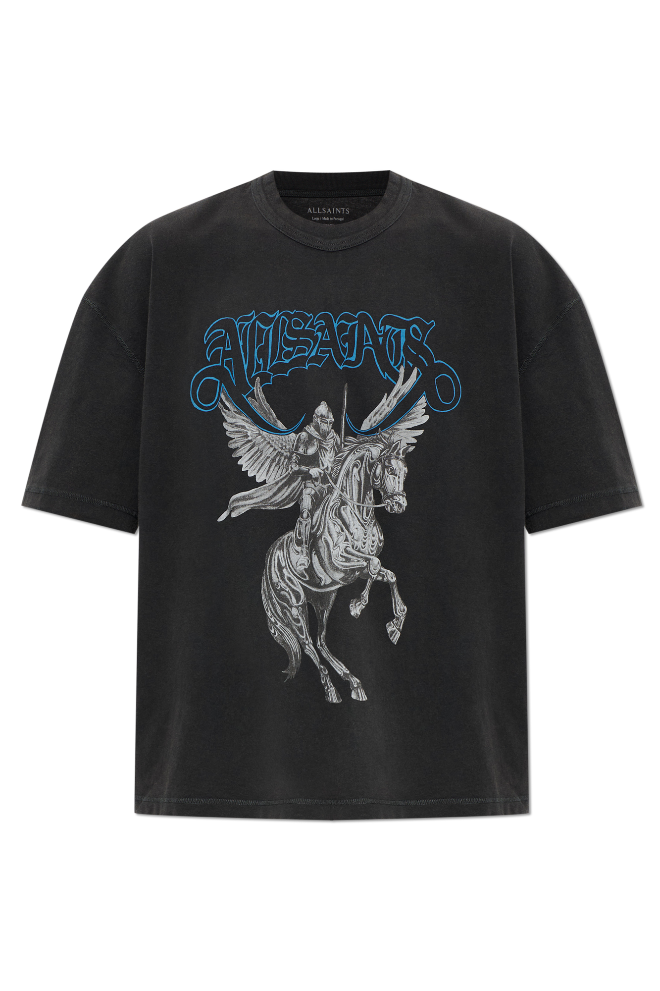 AllSaints T-shirt `Vanguard`, Mężczyźni, Czarny