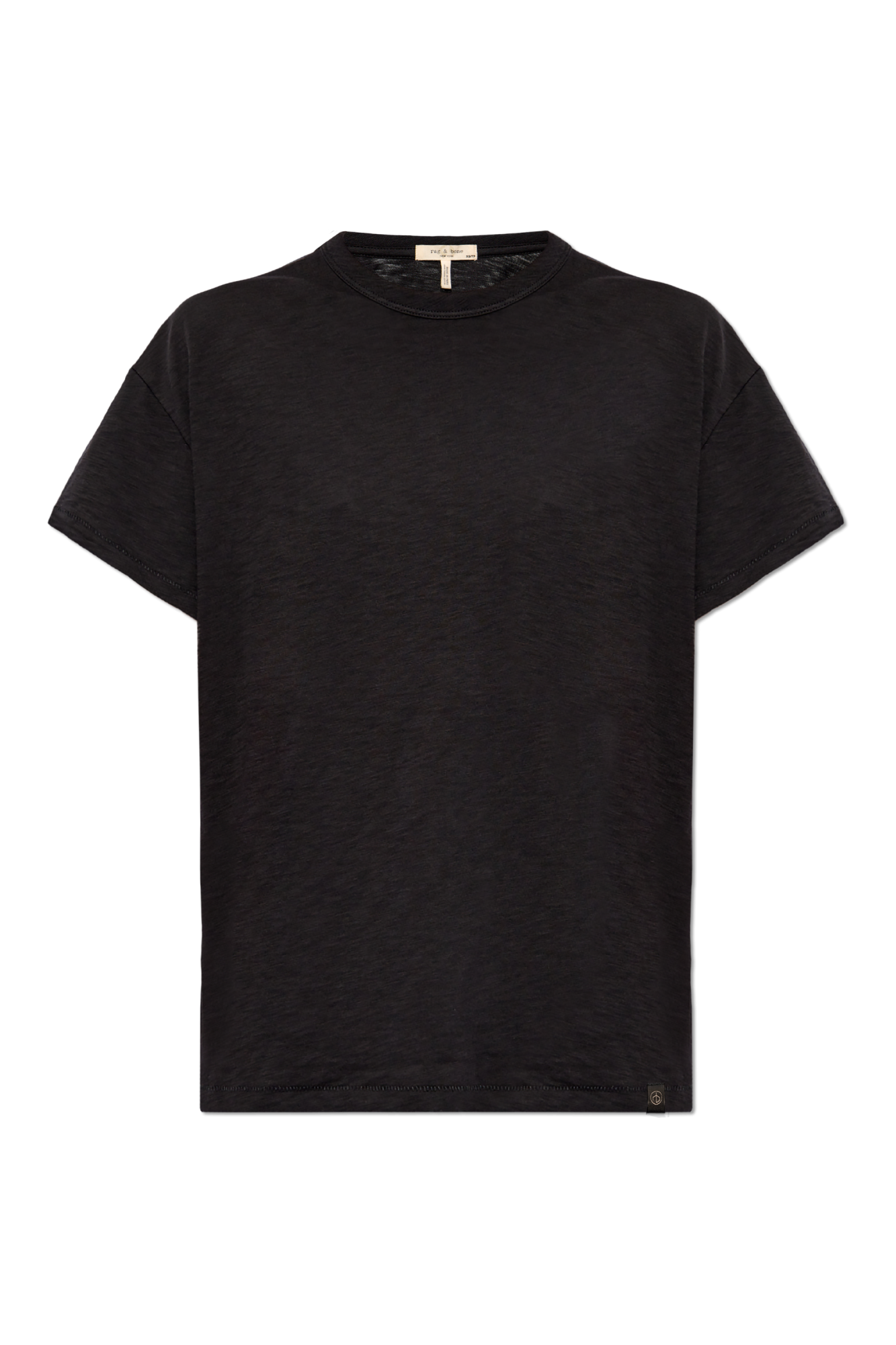 Rag & Bone T-shirt Z Bawełny Organicznej Pima, Kobiety, Czarny