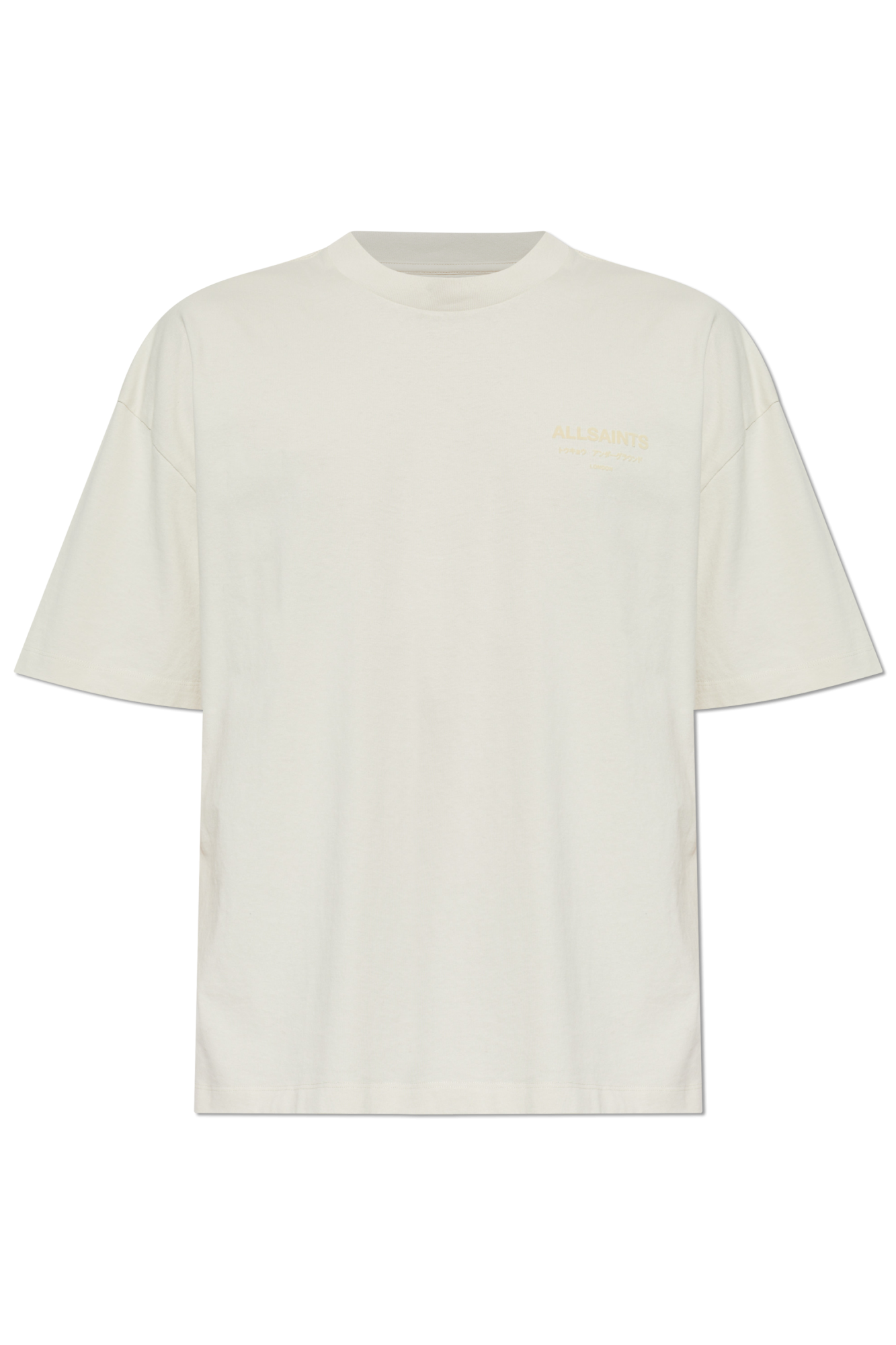AllSaints T-shirt ‘Xander’, Mężczyźni, Kremowy