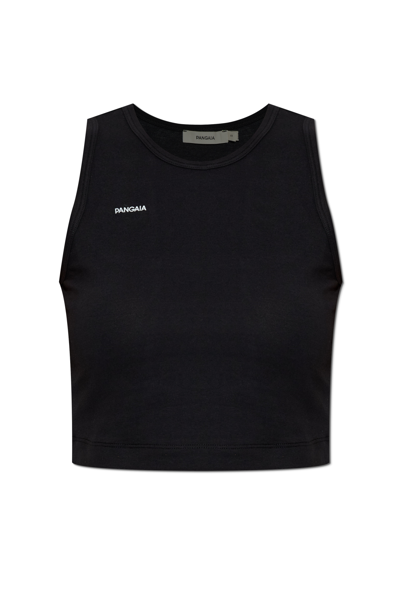 Pangaia Top Z Logo, Kobiety, Czarny