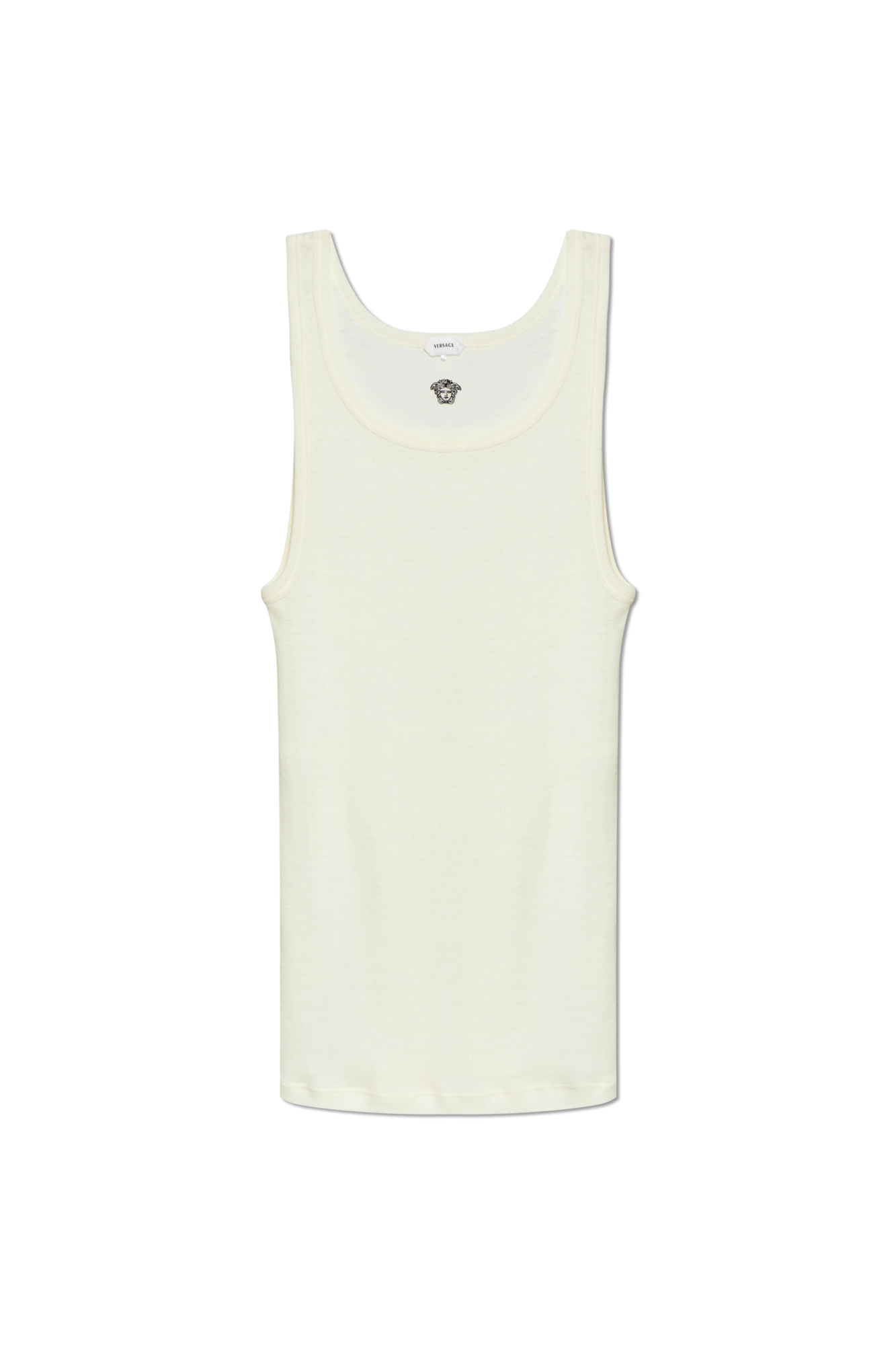 Versace Wełniany Top, Mężczyźni, Kremowy