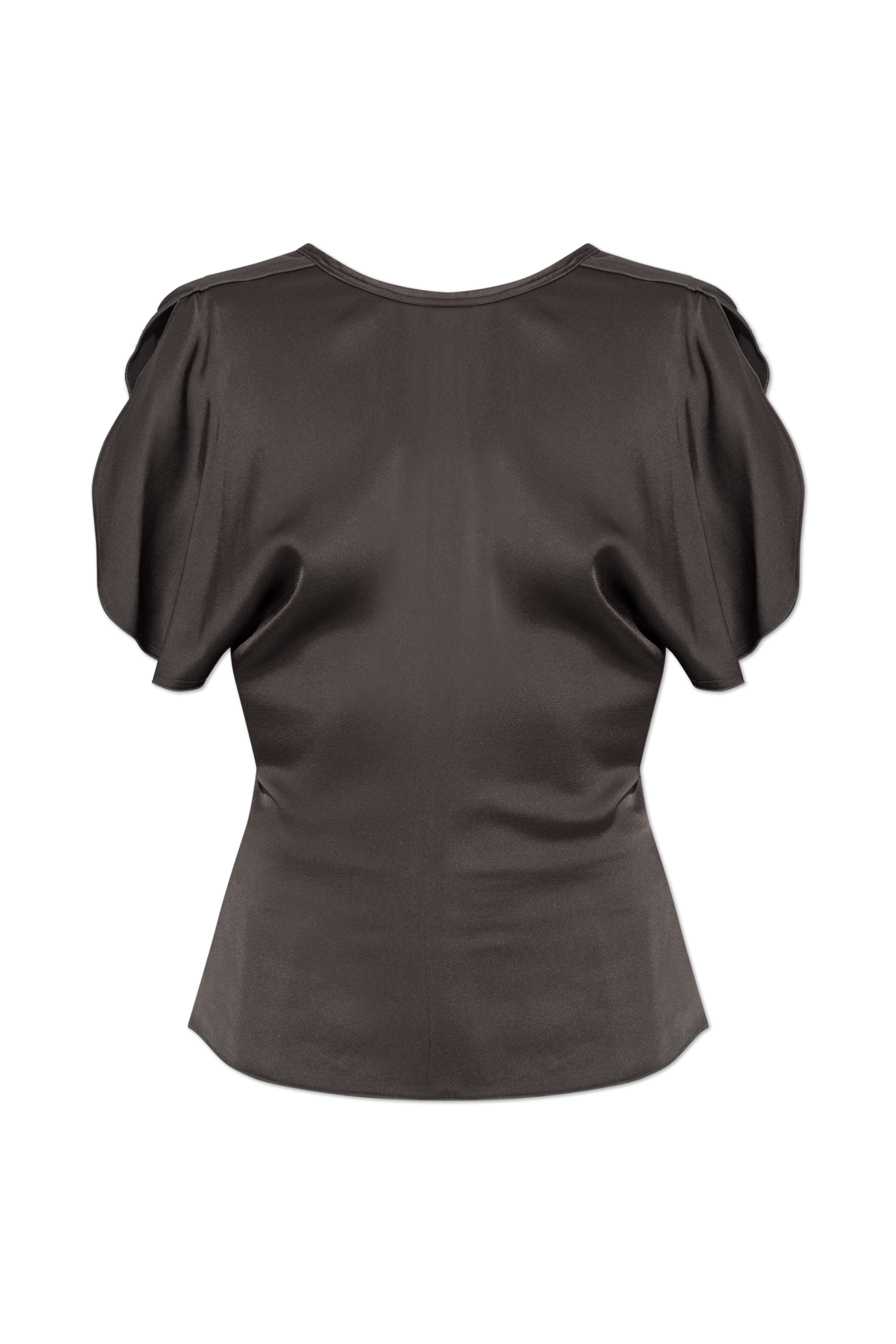 Victoria Beckham Satynowy Top, Kobiety, Szary