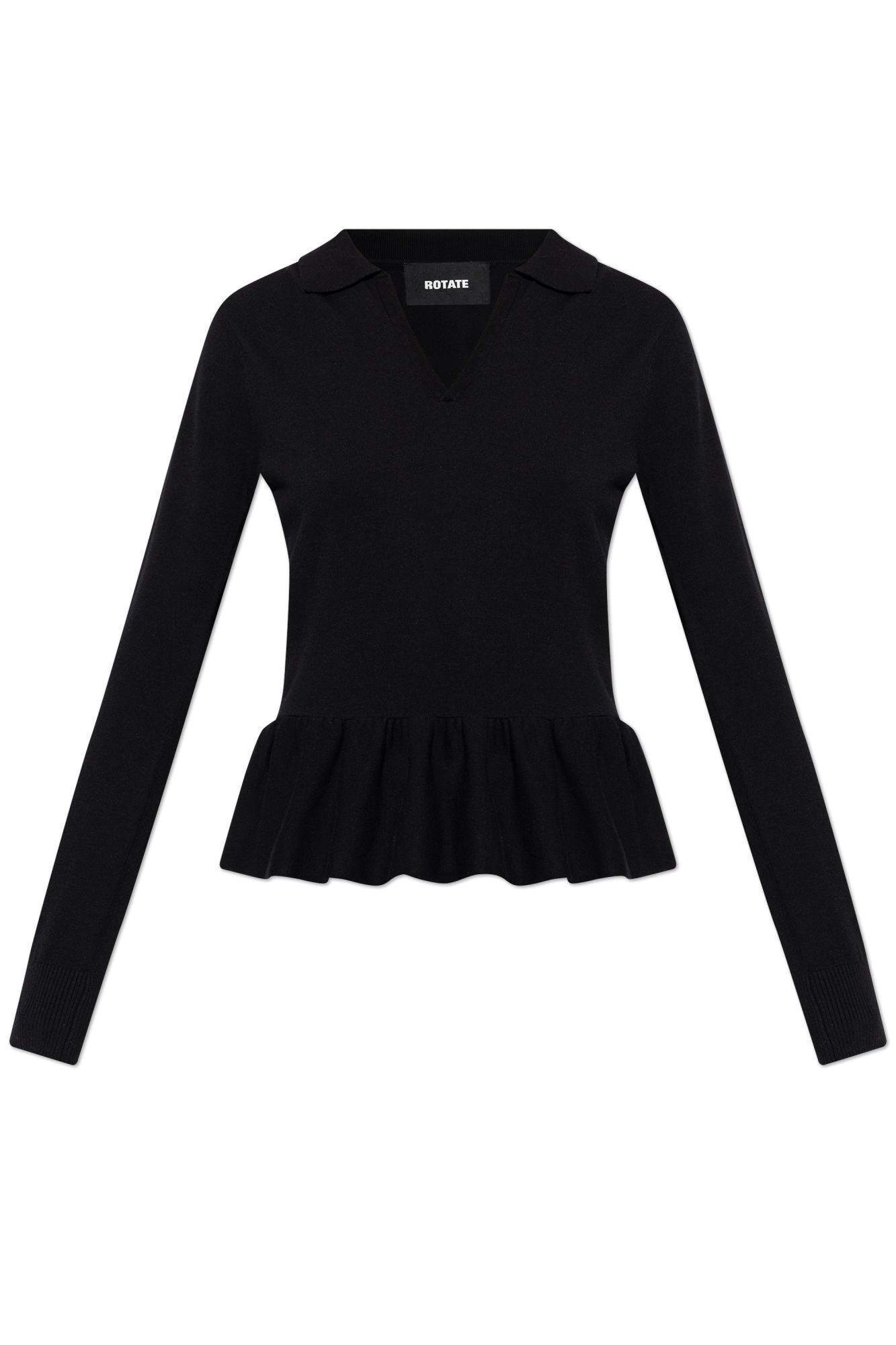 ROTATE Sweter Z Baskinką, Kobiety, Czarny