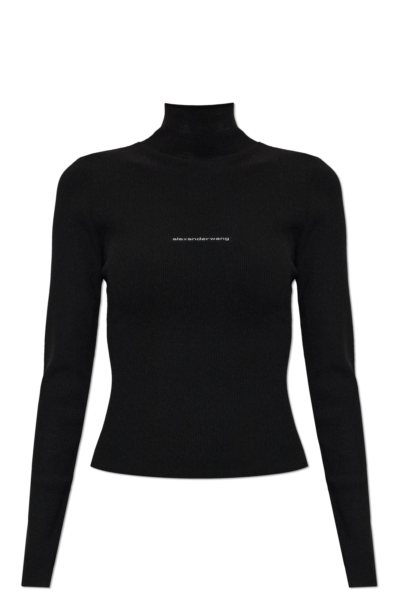 Alexander Wang Top Ze Stójką, Kobiety, Czarny