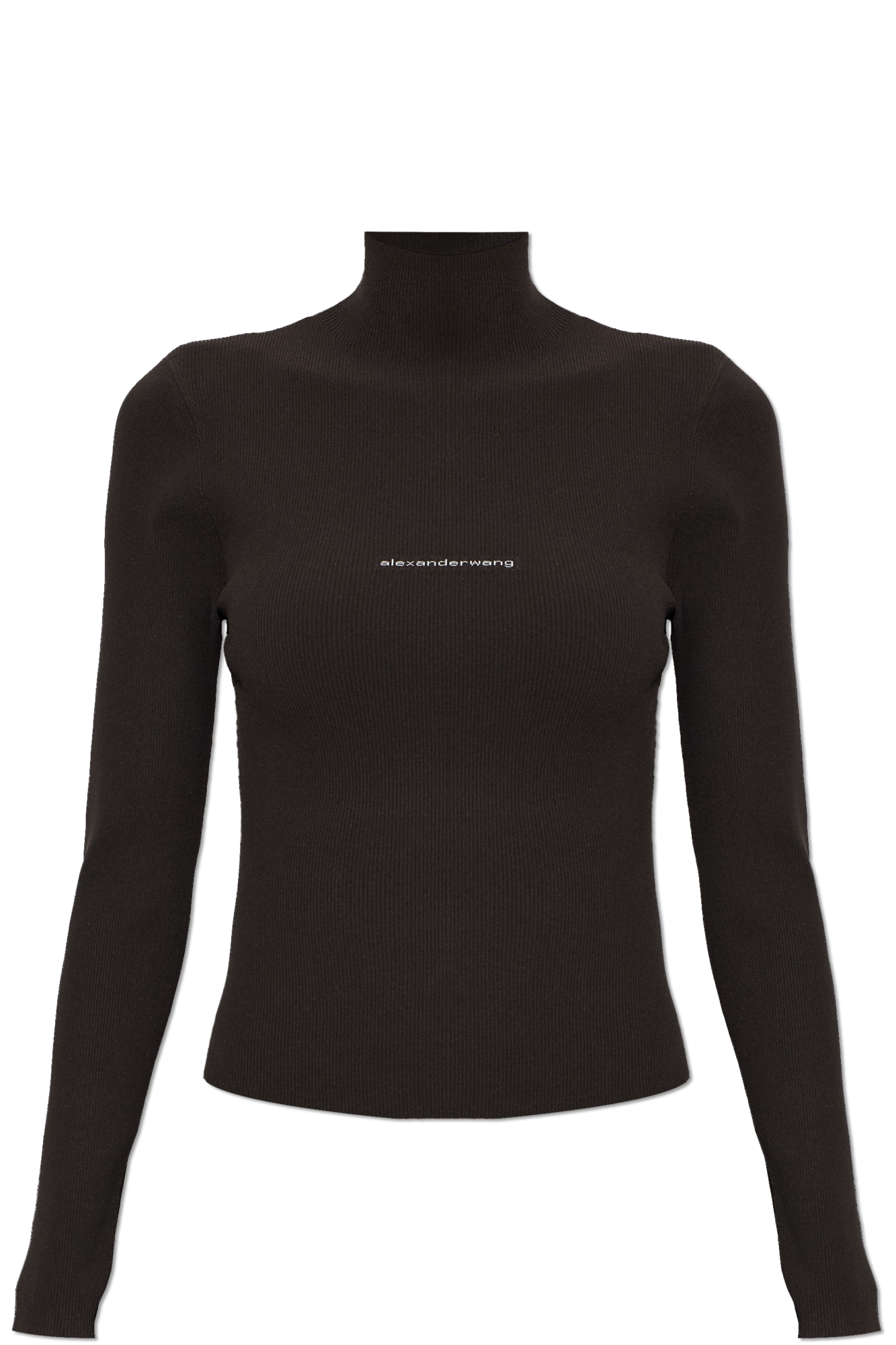 Alexander Wang Top Ze Stójką, Kobiety, Brązowy