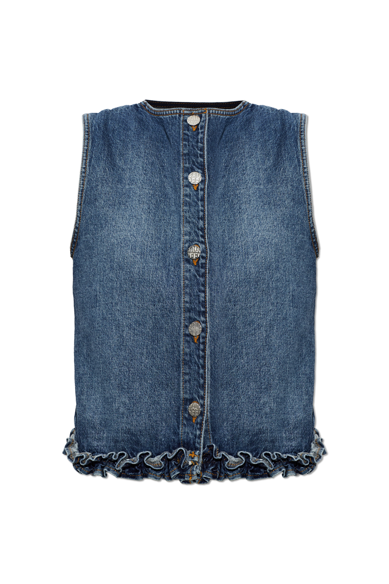Baum Und Pferdgarten Jeansowy Top `Madie`, Kobiety, Niebieski