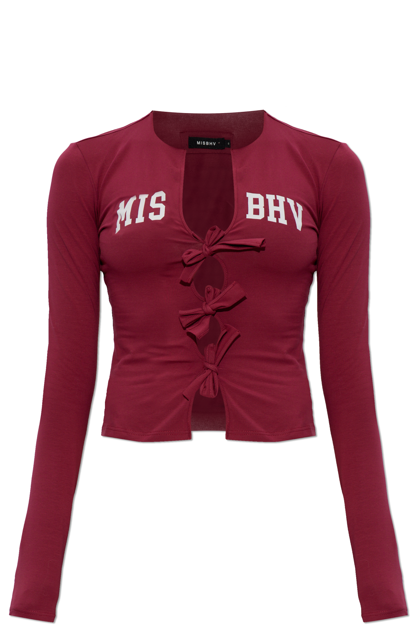 MISBHV Top Z Logo, Kobiety, Bordo