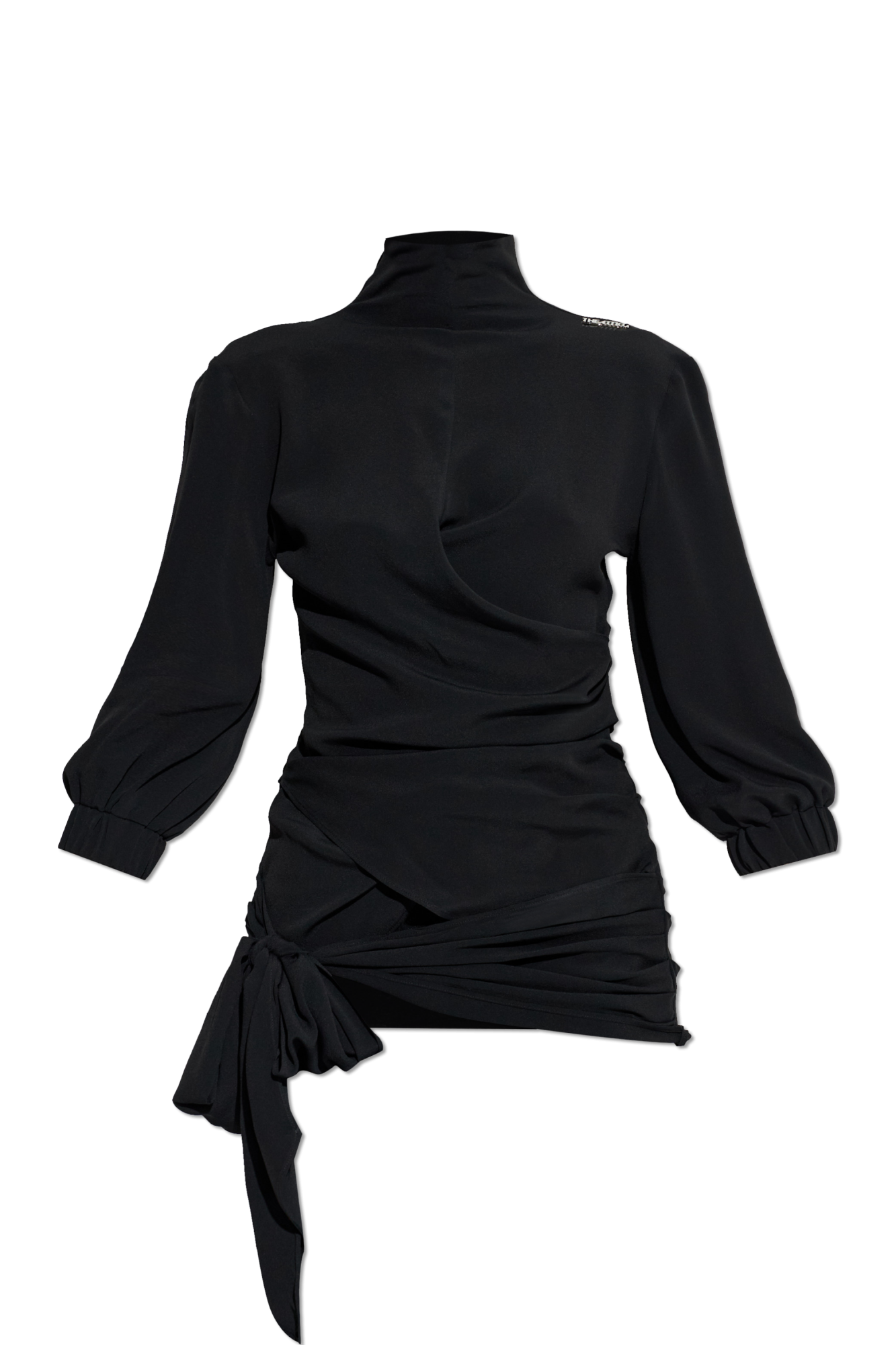The Attico Top Z Logo, Kobiety, Czarny