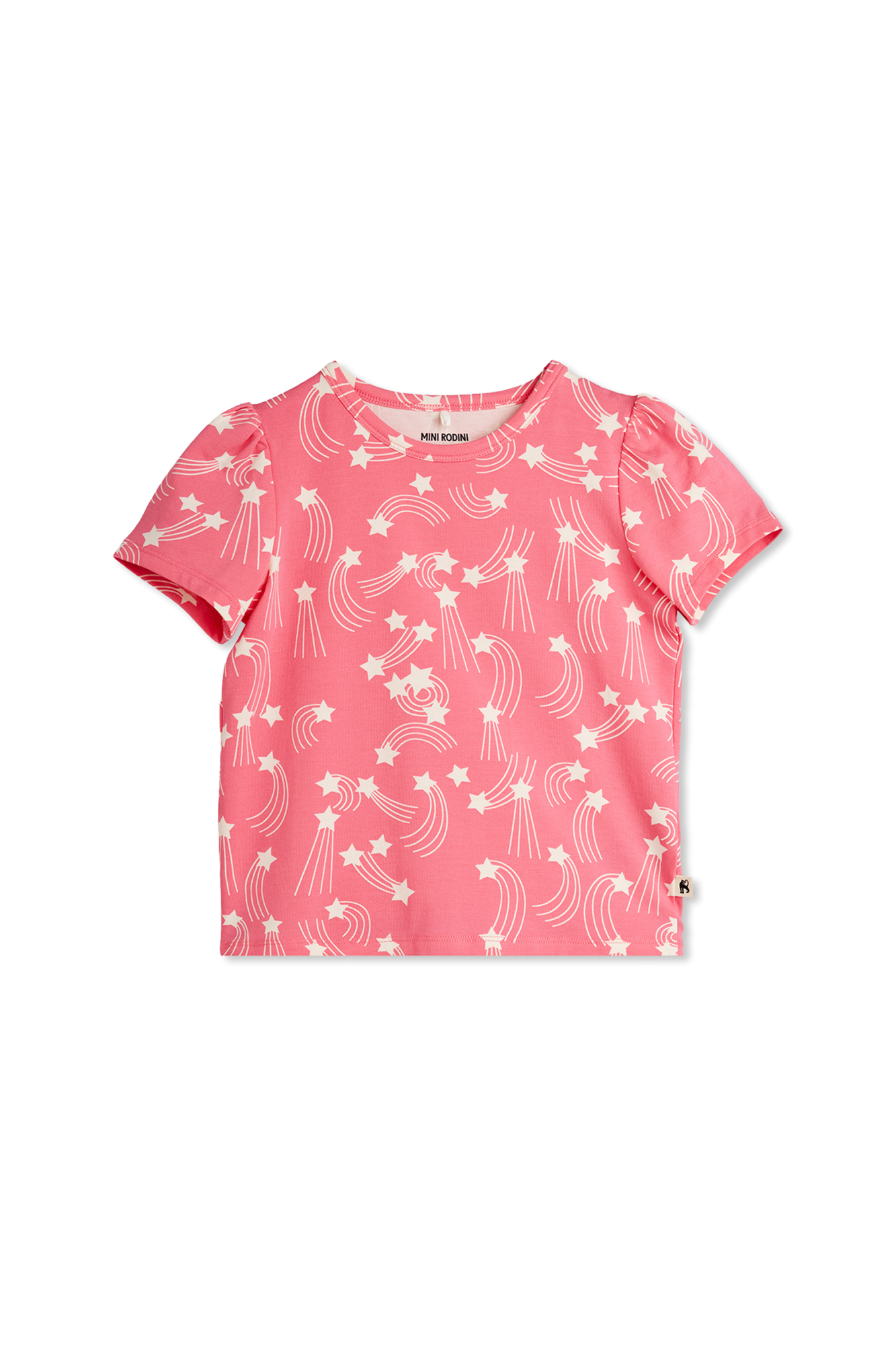 Mini Rodini T-shirt Z Nadrukiem, Unisex, Różowy
