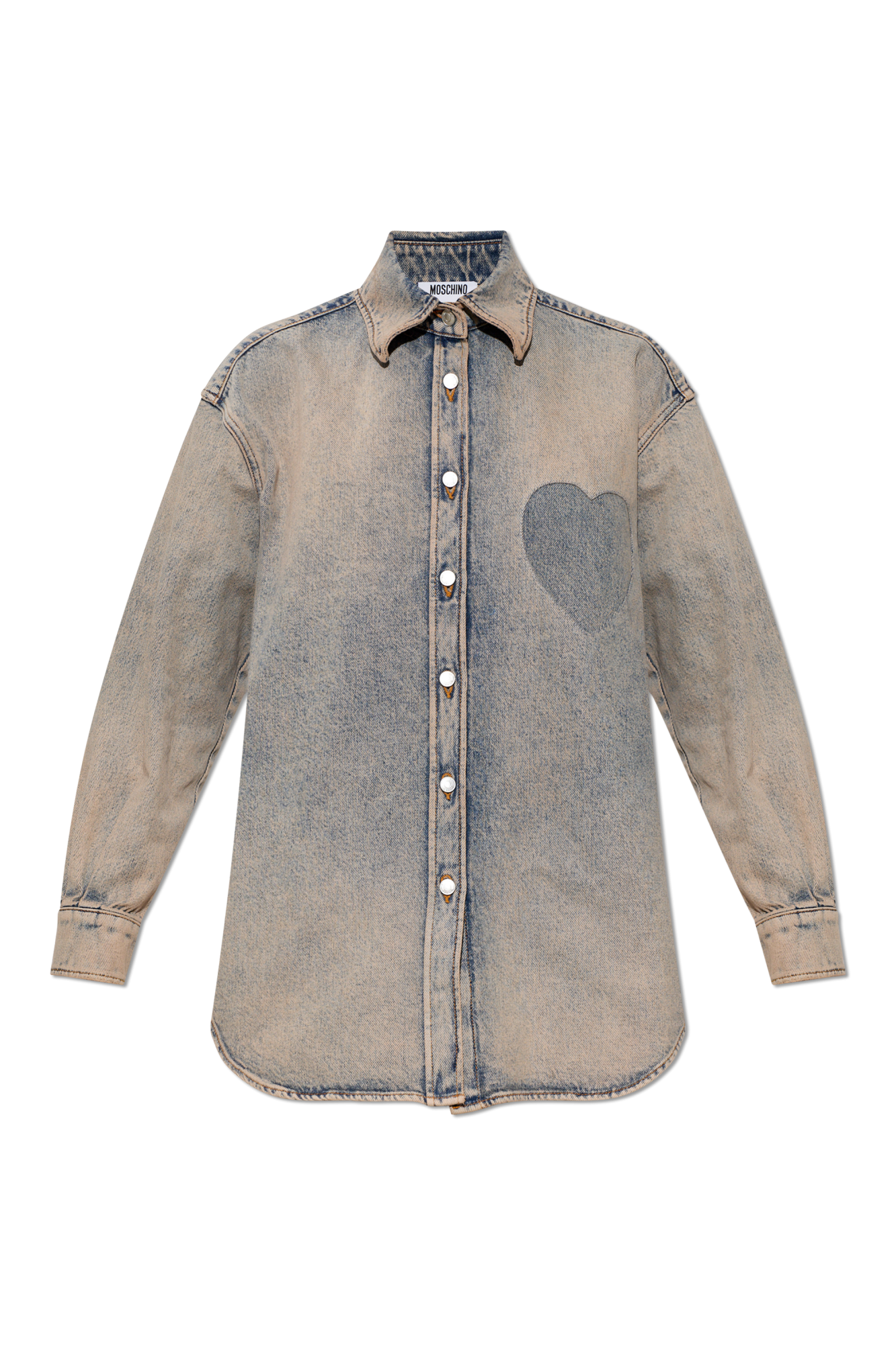Moschino Jeansowa Koszula, Kobiety, Szary