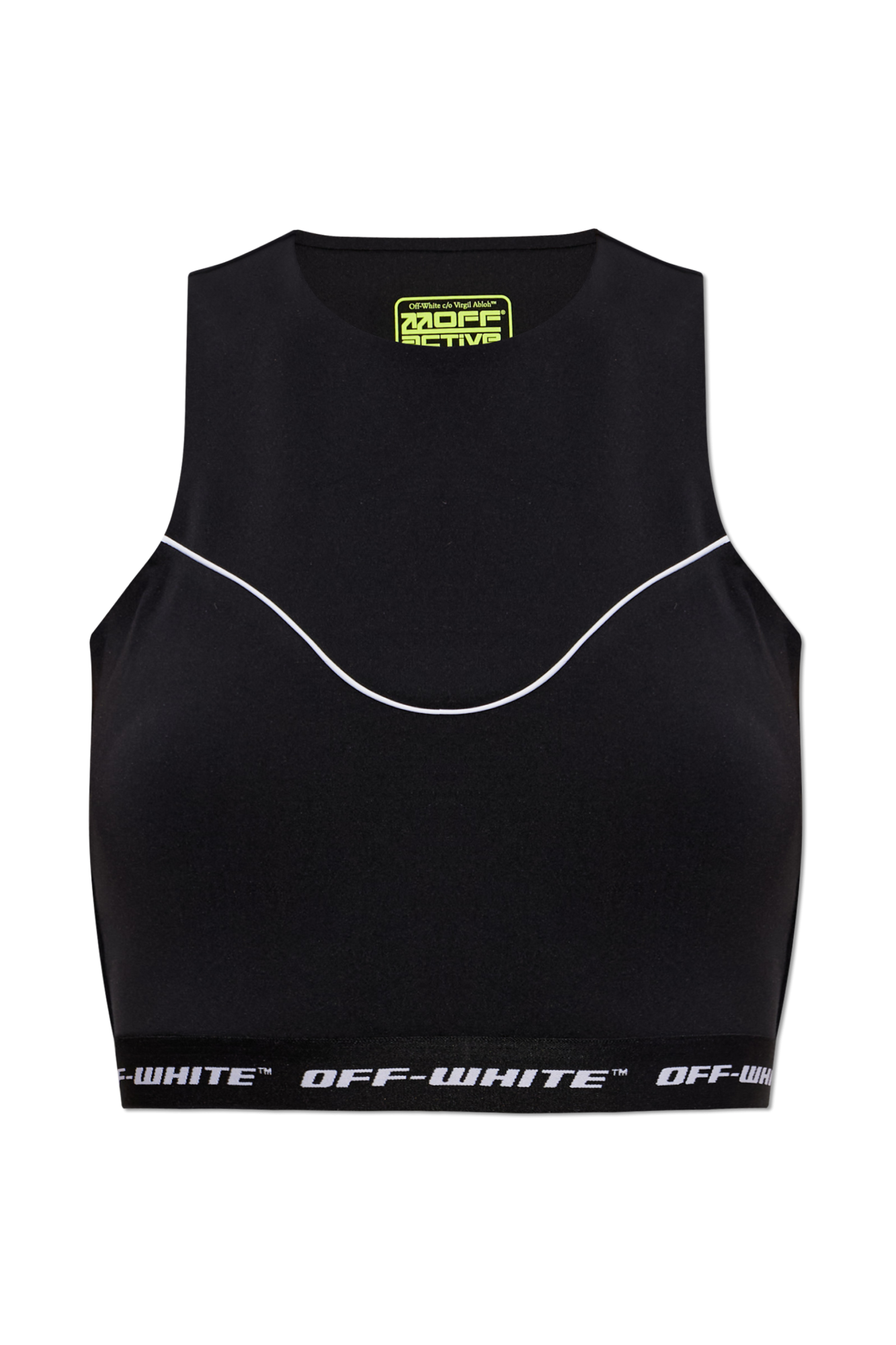 Off-White Top Bez Rękawów, Kobiety, Czarny