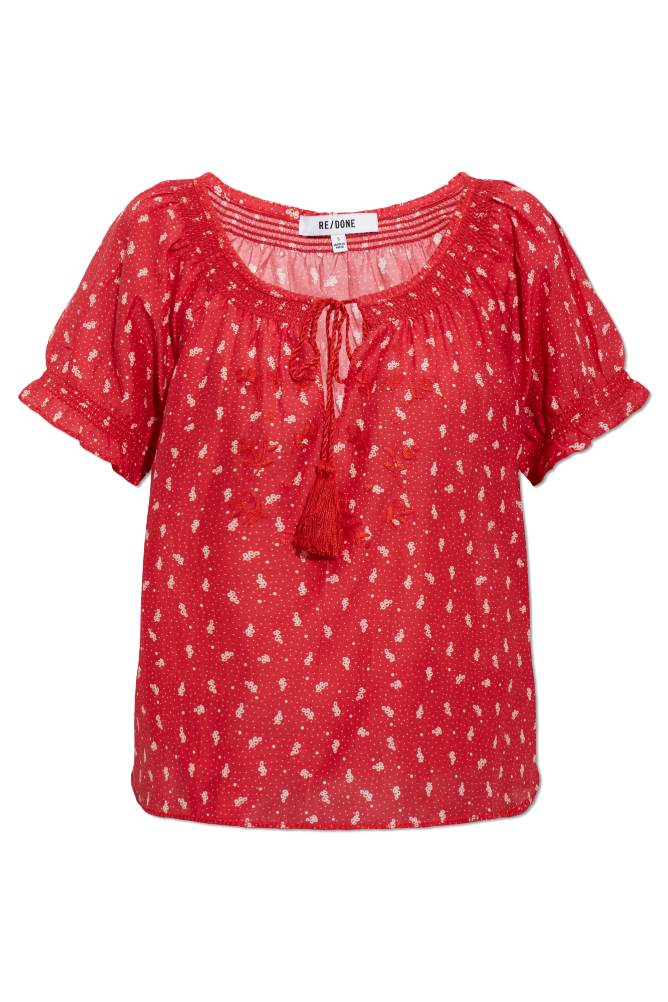 RE/DONE Top ‘Katie’, Kobiety, Czerwony