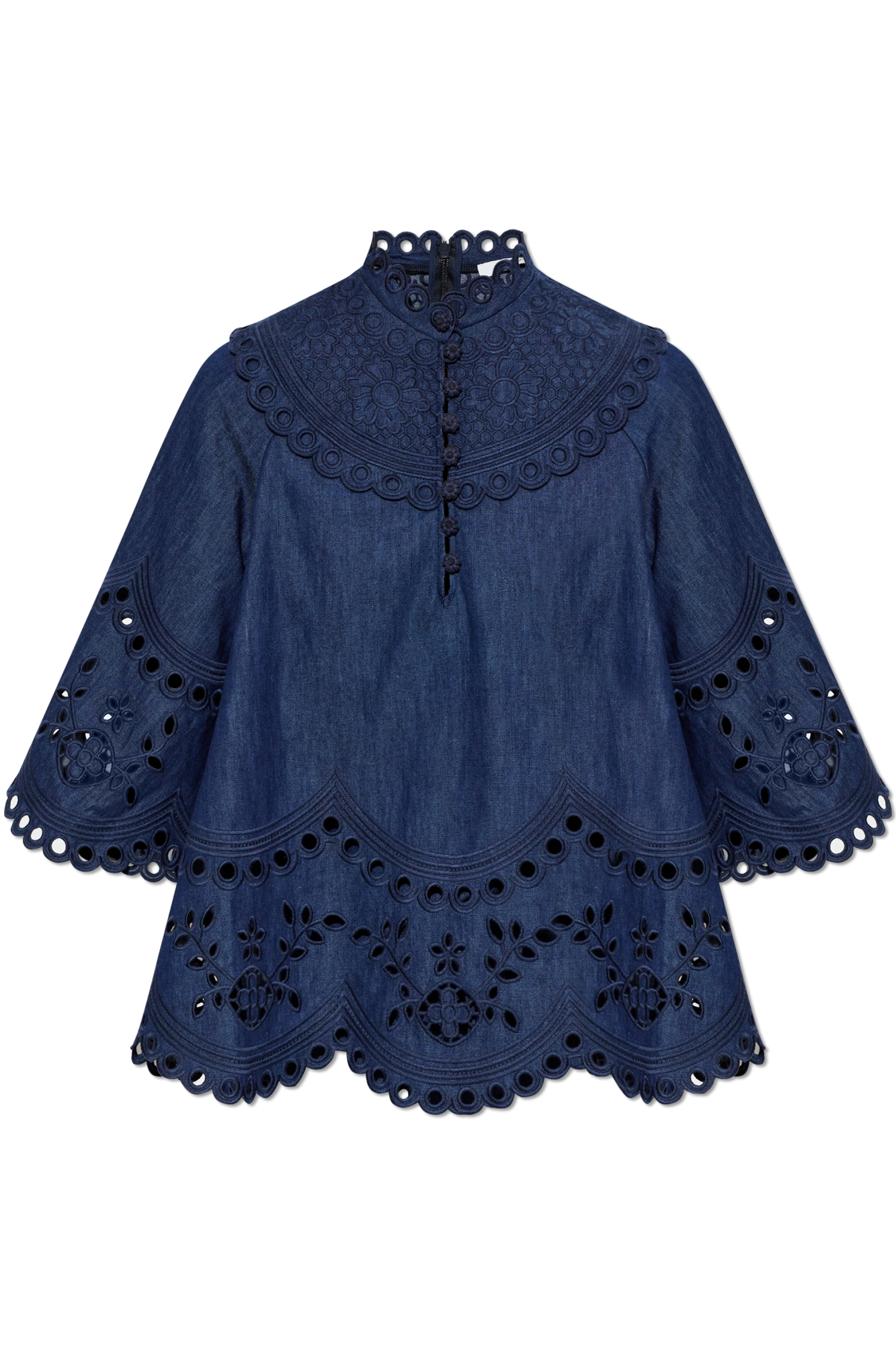 Zimmermann Jeansowy Top, Kobiety, Granatowy