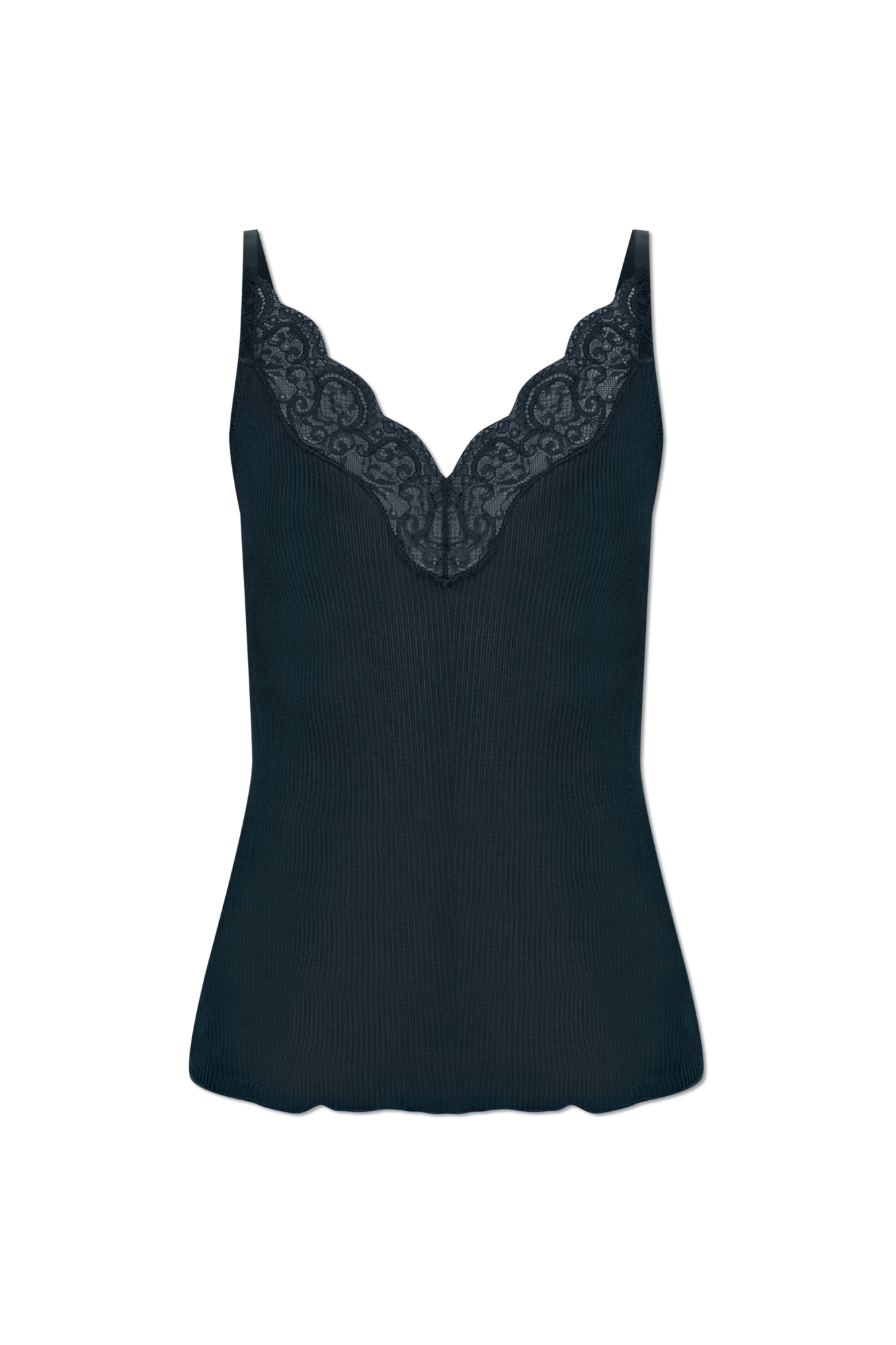 Saint Laurent Jedwabny Top, Kobiety, Zielony