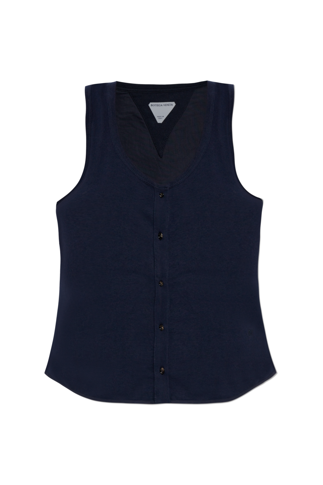 Bottega Veneta Top Za Zapięciem, Kobiety, Granatowy