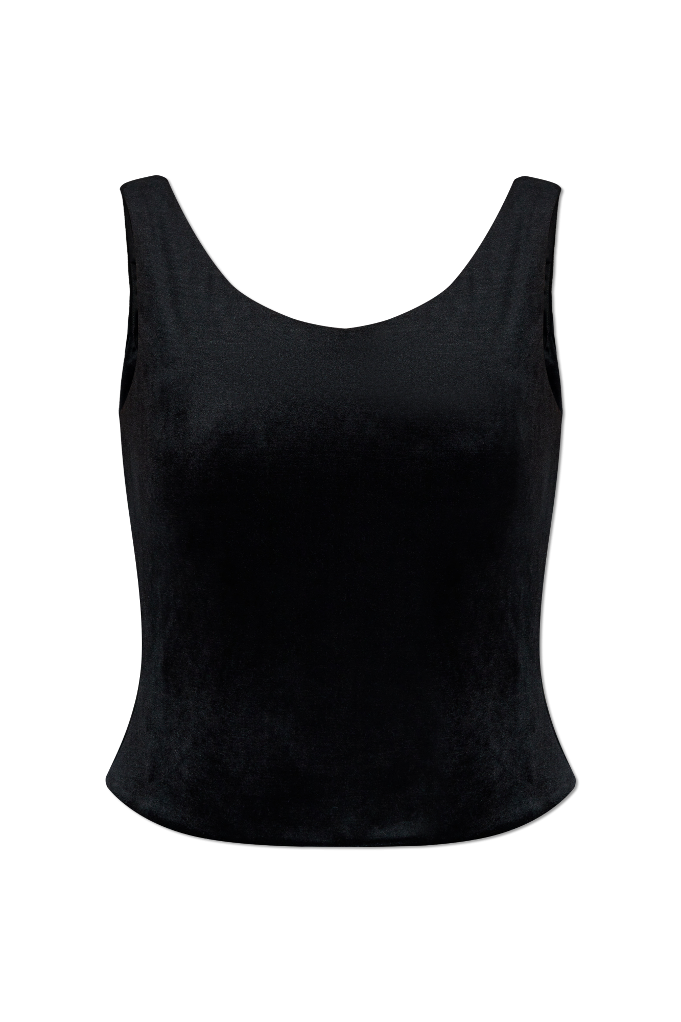 Balenciaga Aksamitny Top Na Ramiączkach, Kobiety, Czarny