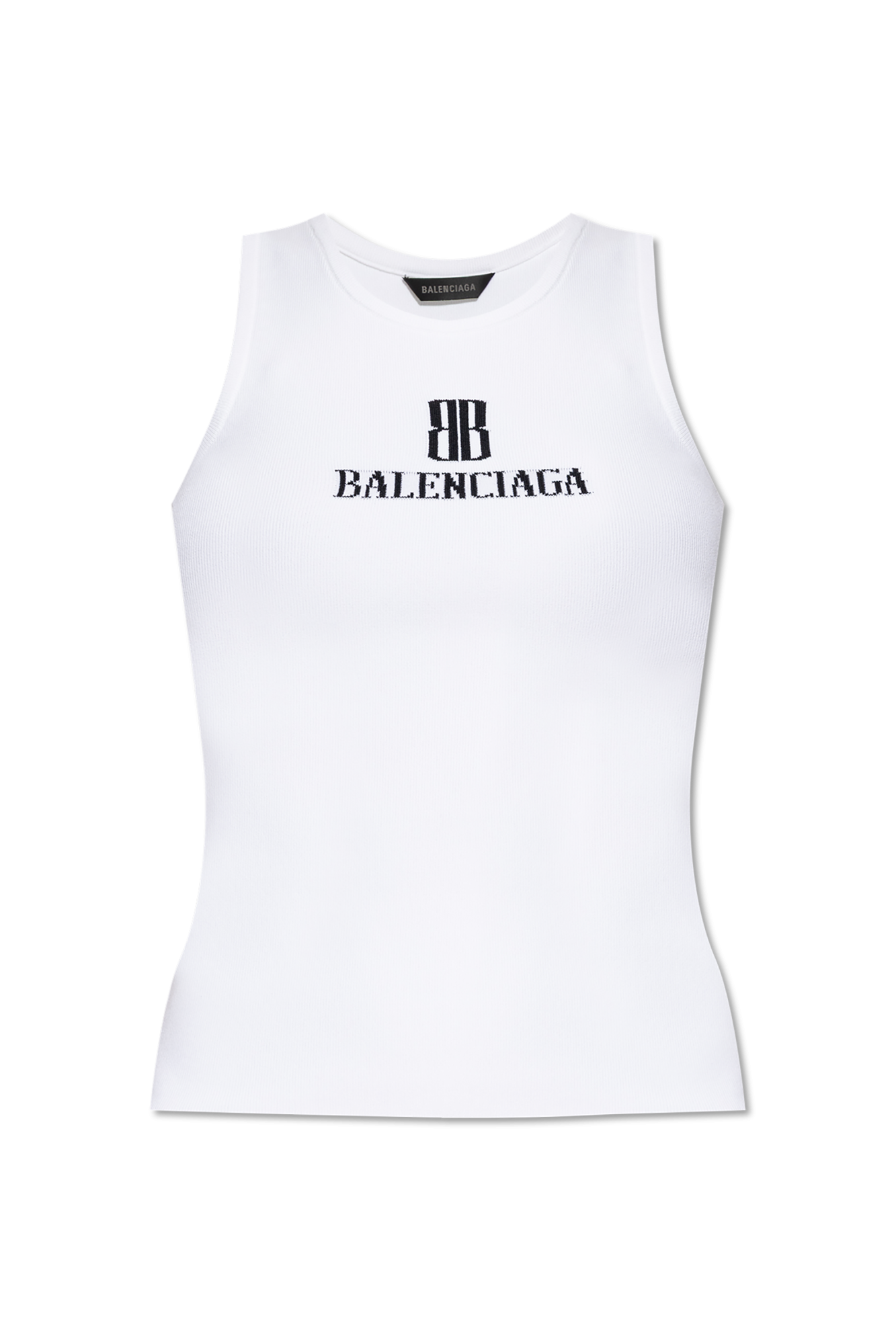Balenciaga Top Z Logo, Kobiety, Biały