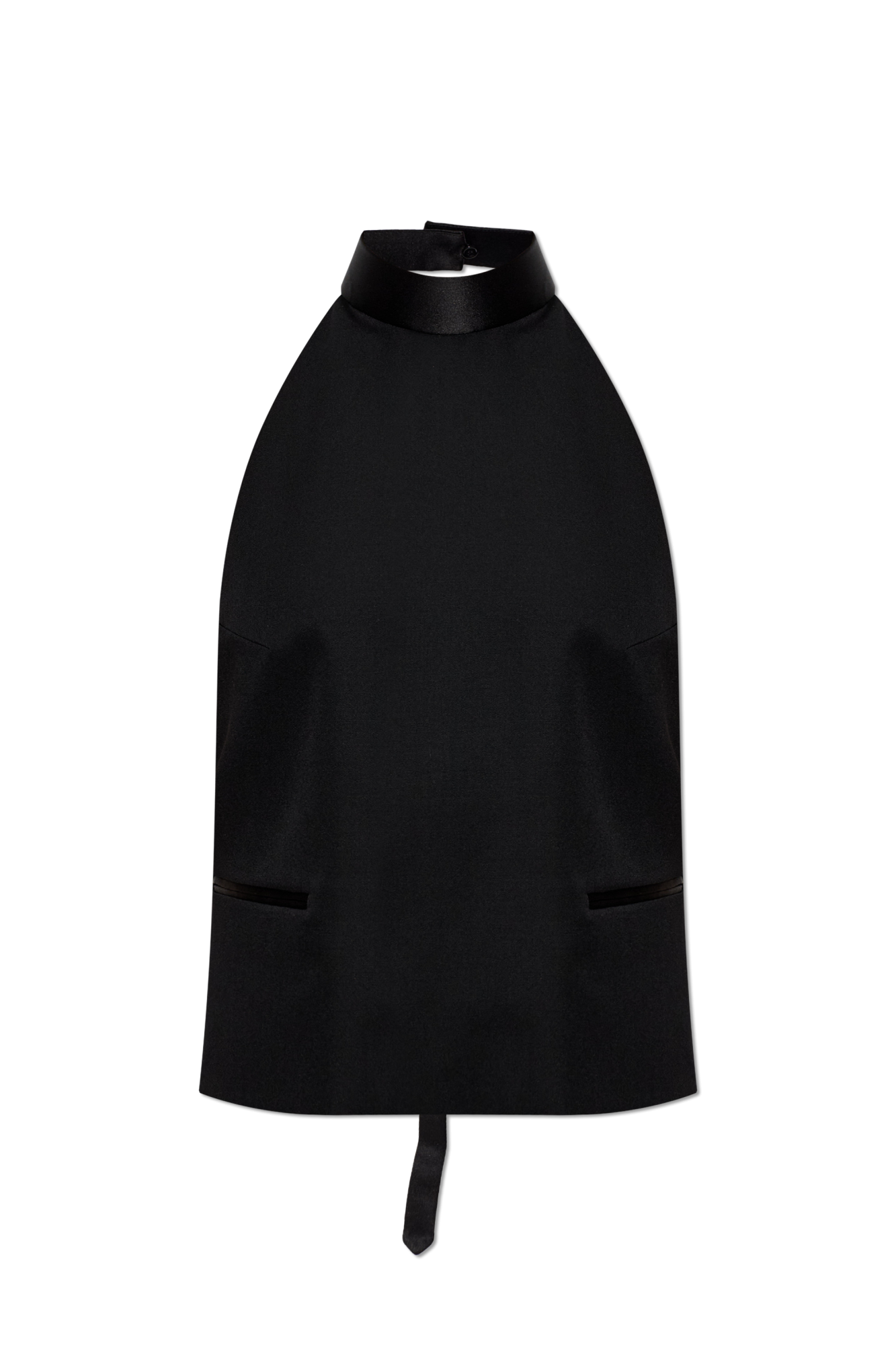 Alexander McQueen Wełniany Top, Kobiety, Czarny