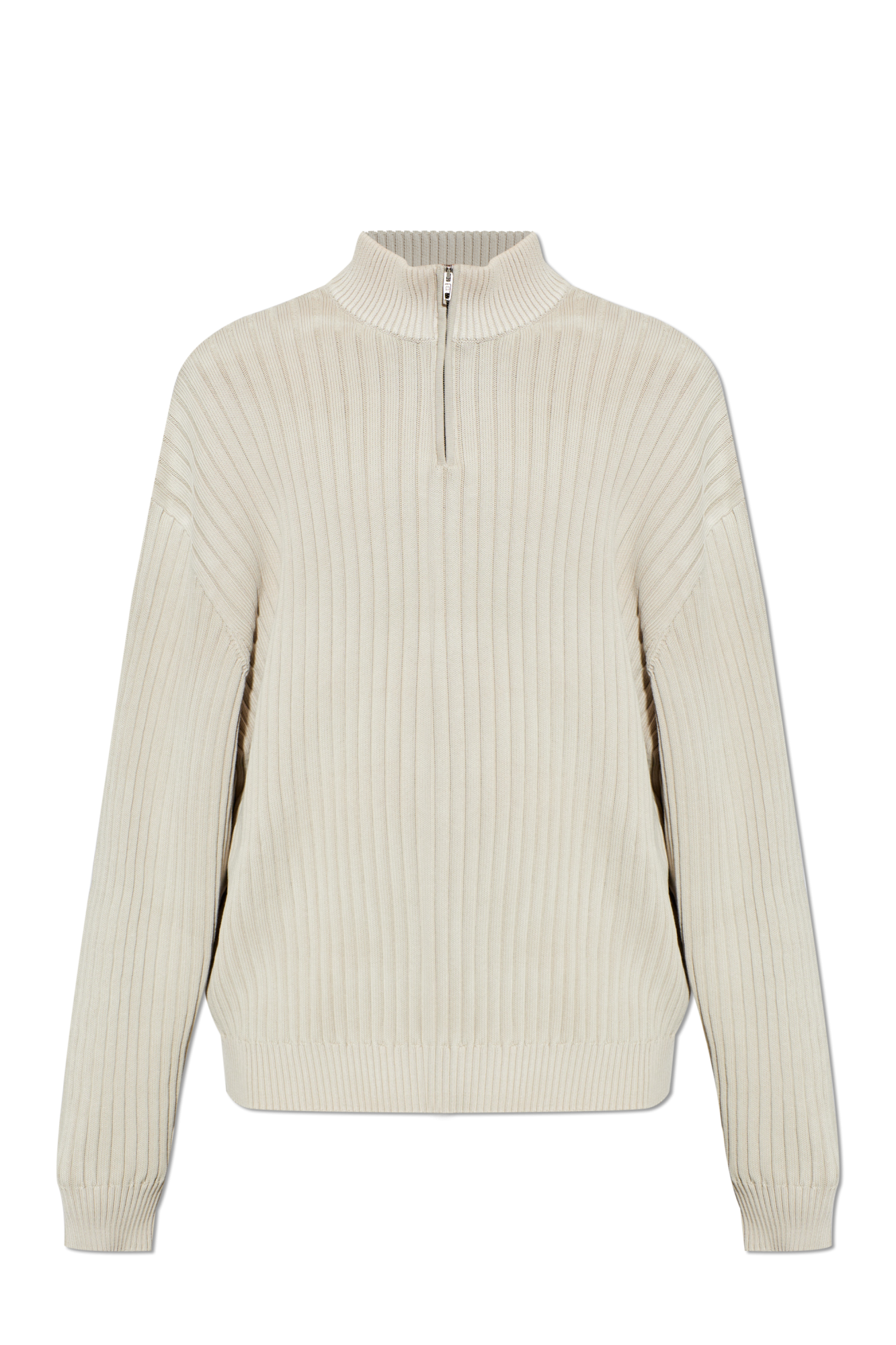 Balenciaga Sweter Ze Stójką, Mężczyźni, Beżowy